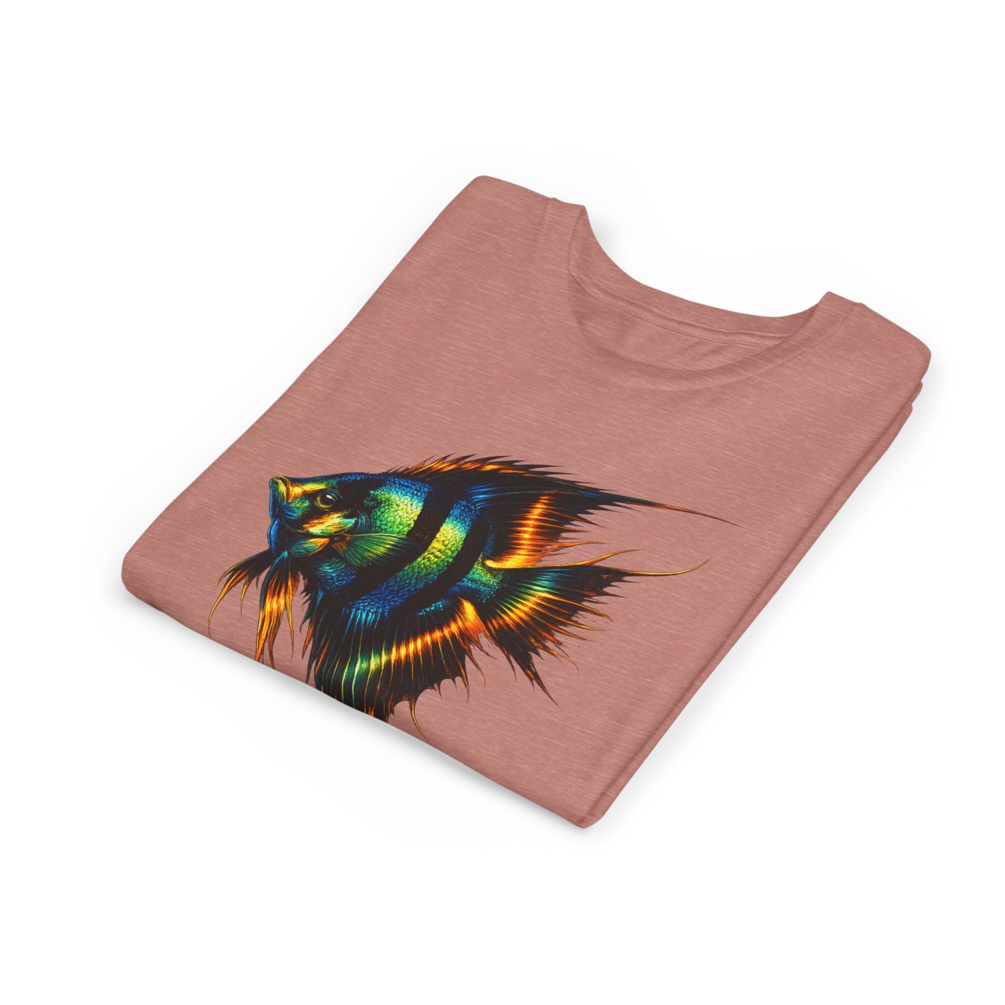 Angelfish Youth Tee – Colorful Aquarium Fish Graphic Shirt for Kids
