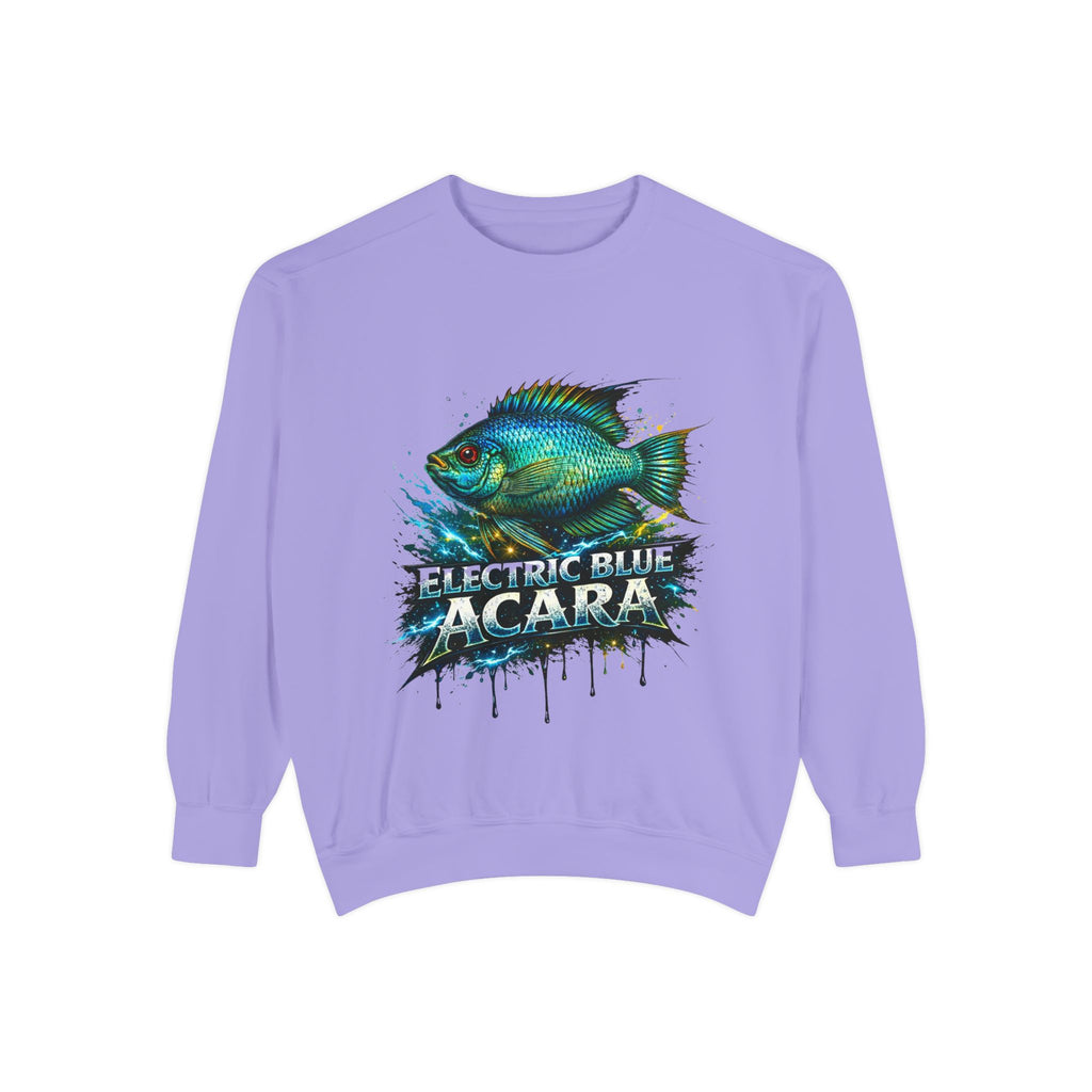 Electric Blue Acara – Garment-Dyed Premium Sweatshirt