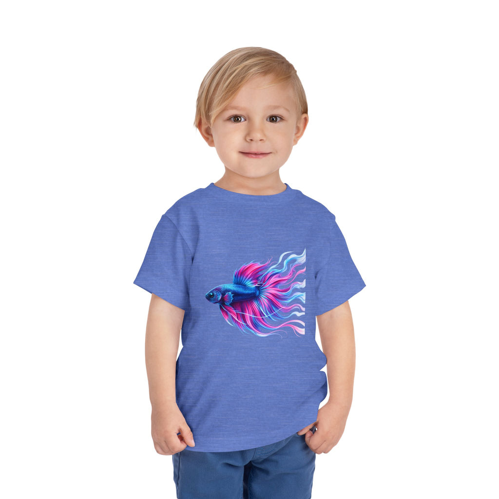 Toddler Tee — Colorful Betta Fish Graphic Kids Shirt