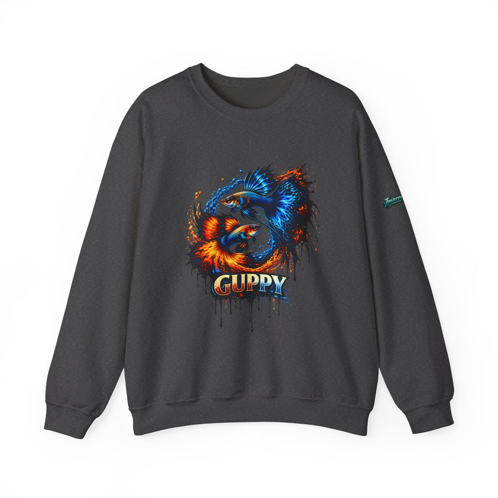 Fire & Ice Guppy – Premium "Neon Flare" Crewneck Sweatshirt