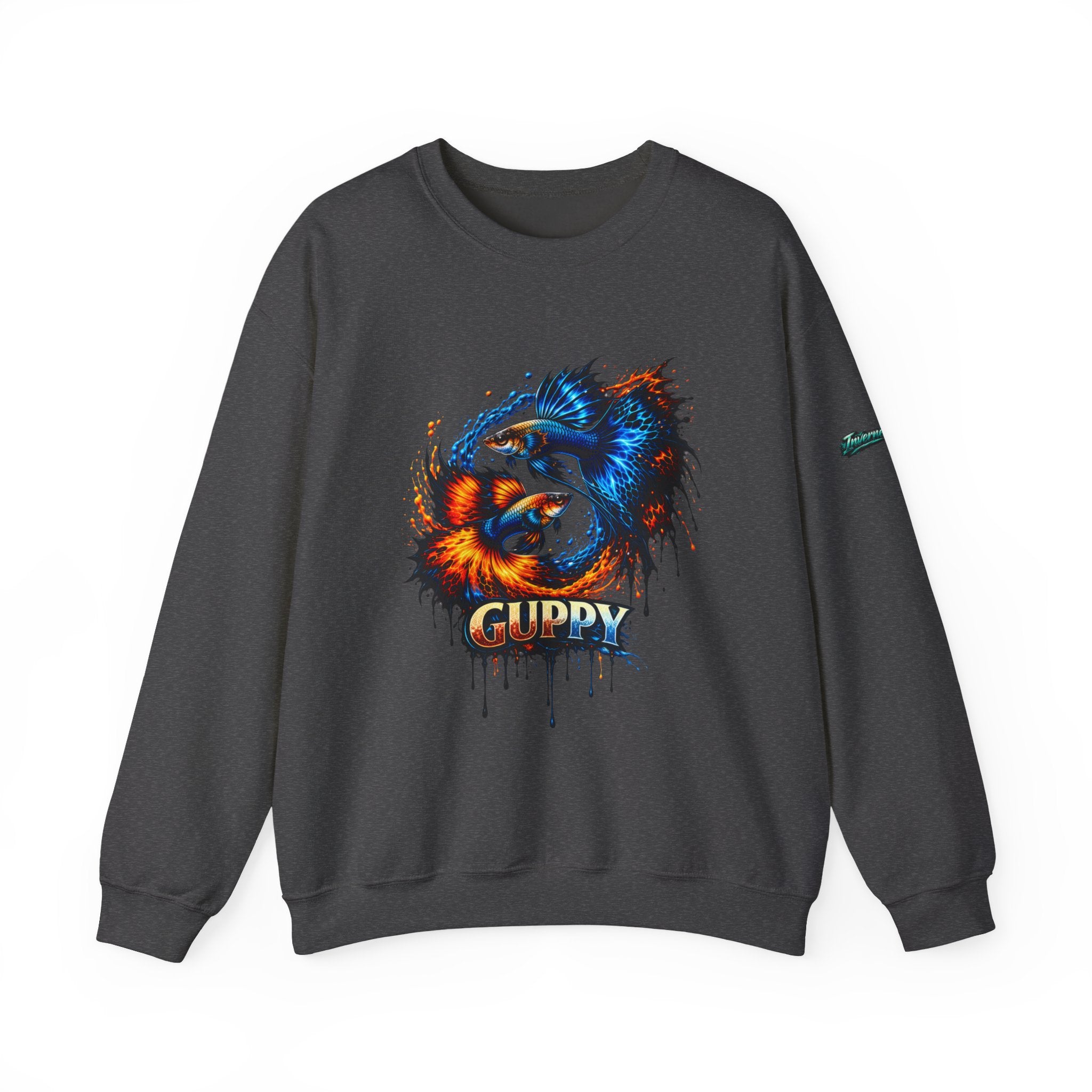 Fire & Ice Guppy – Premium "Neon Flare" Crewneck Sweatshirt