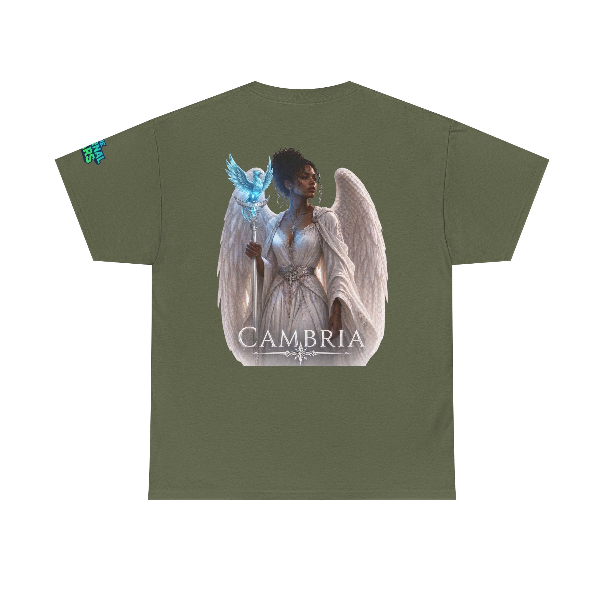 The Eternal Wars Graphic Tee – "Cambria" Winged Warrior Shirt
