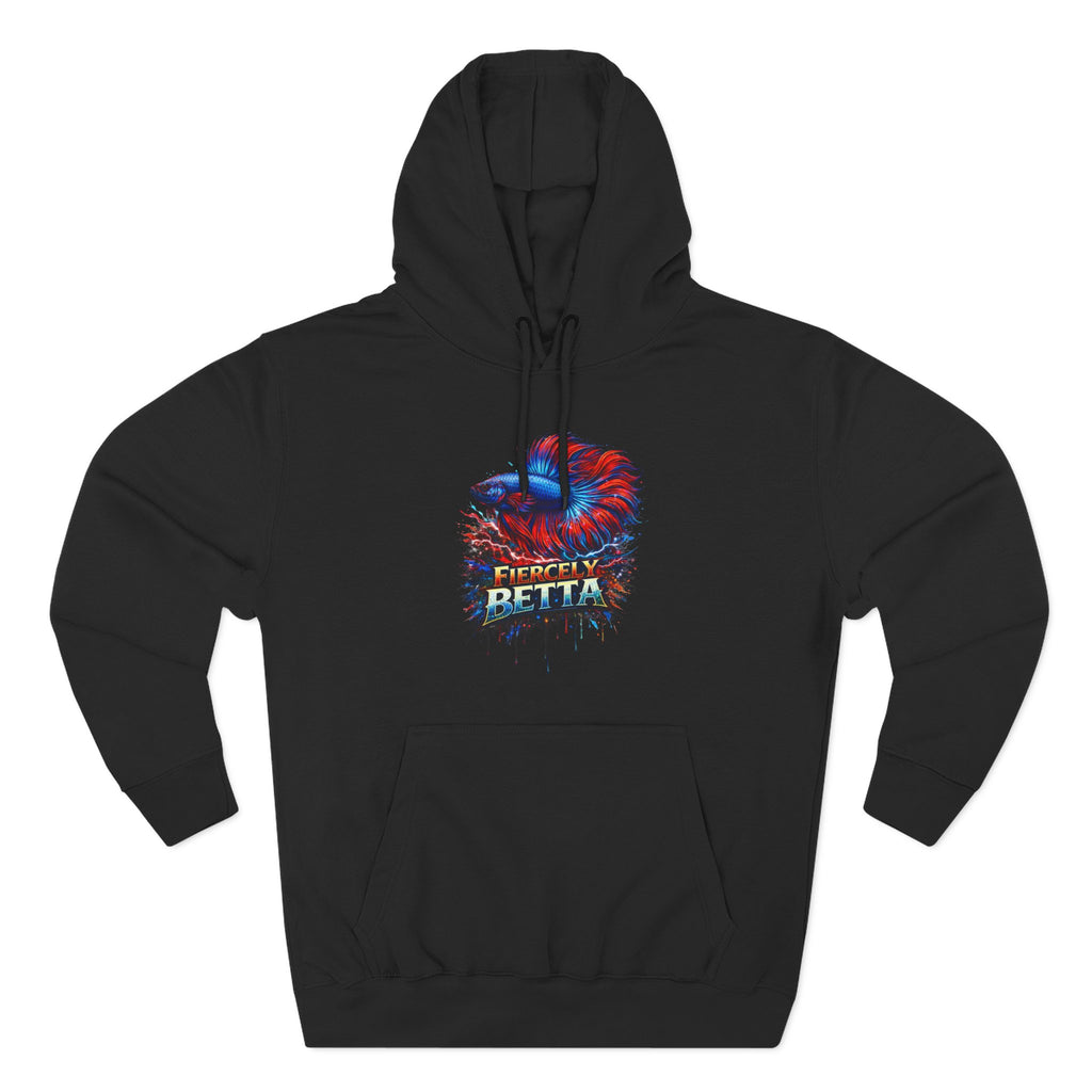 Fiercely Betta – Premium "Neon Flare" 3-End Fleece Hoodie