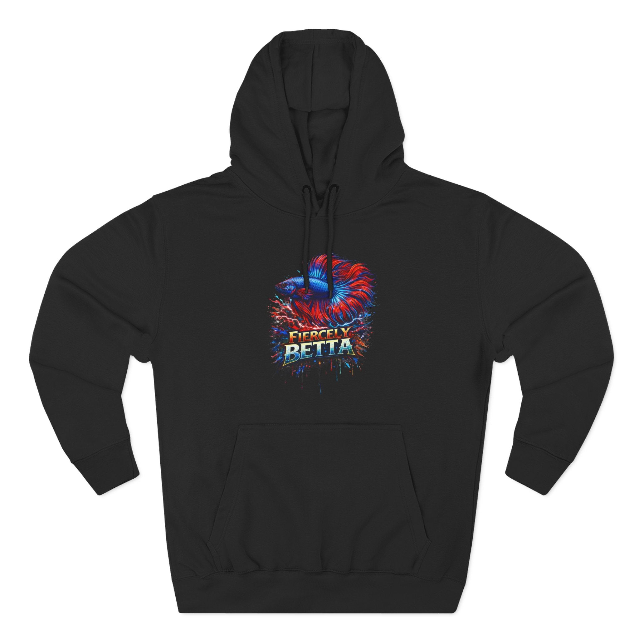 Fiercely Betta – Premium "Neon Flare" 3-End Fleece Hoodie