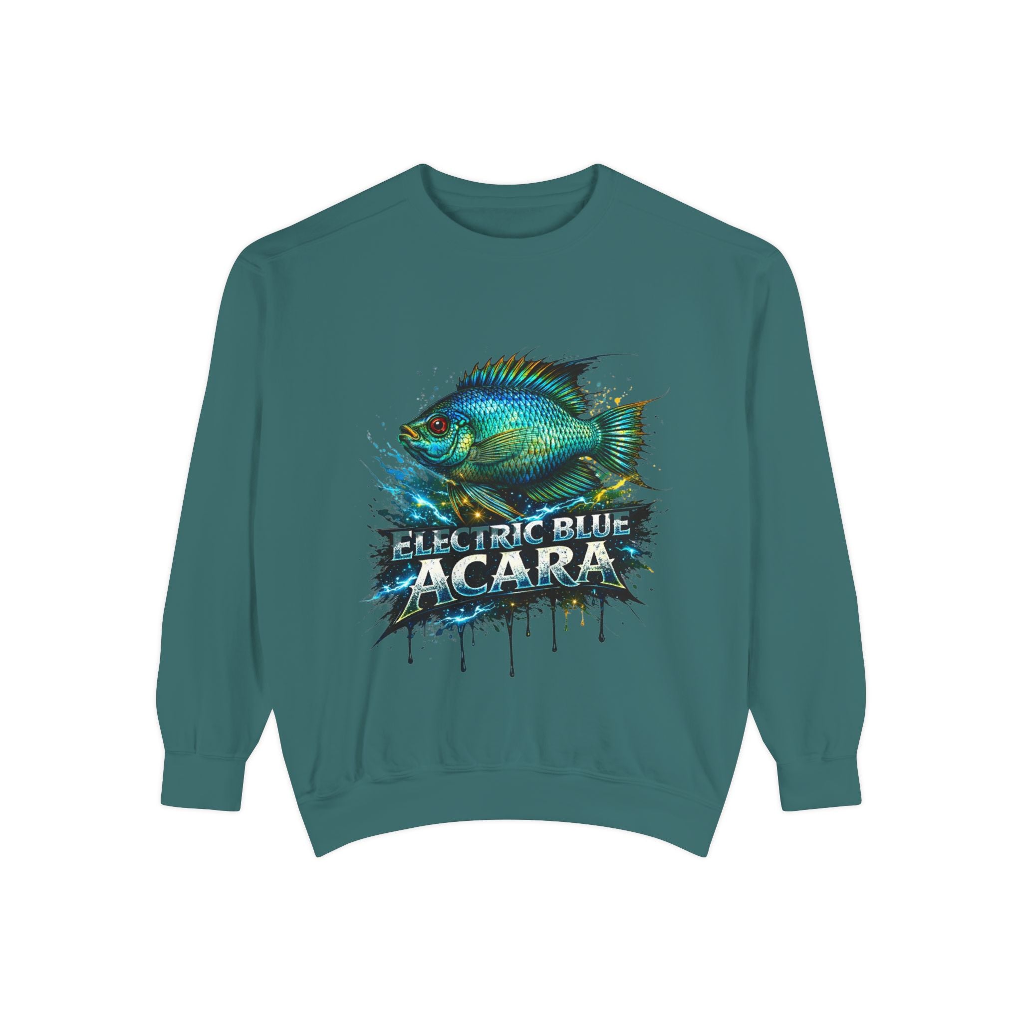 Electric Blue Acara – Garment-Dyed Premium Sweatshirt
