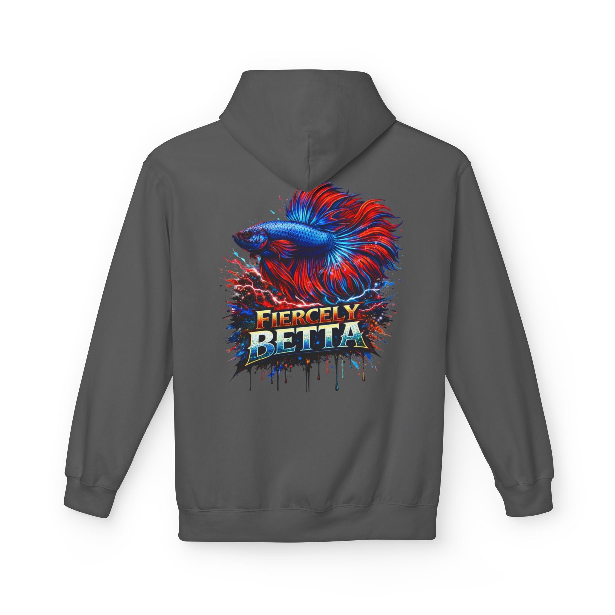 Fiercely Betta Hoodie – Colorful Betta Fish Graphic Pullover