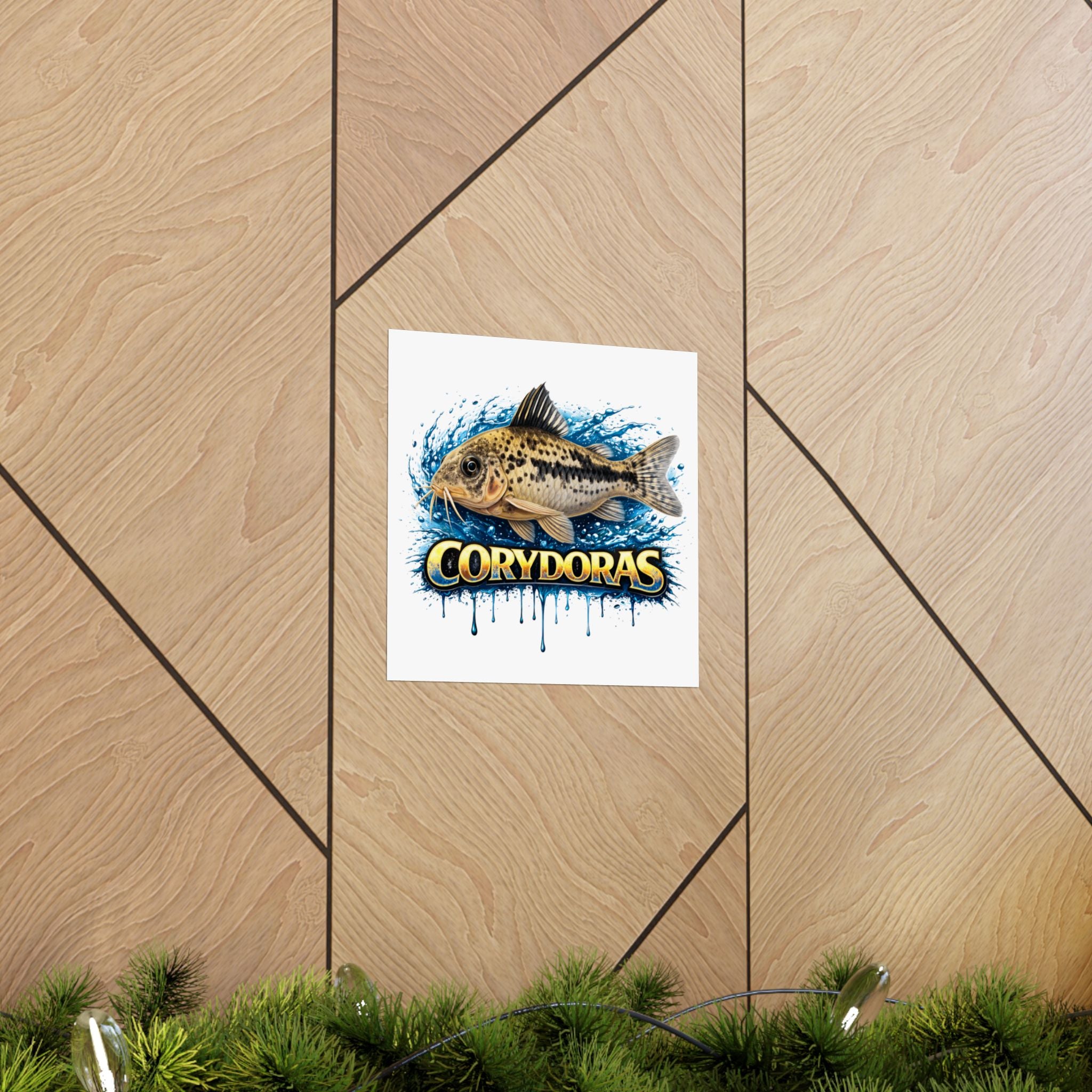 Corydoras Fish Matte Poster — Aquarium Lover Wall Art