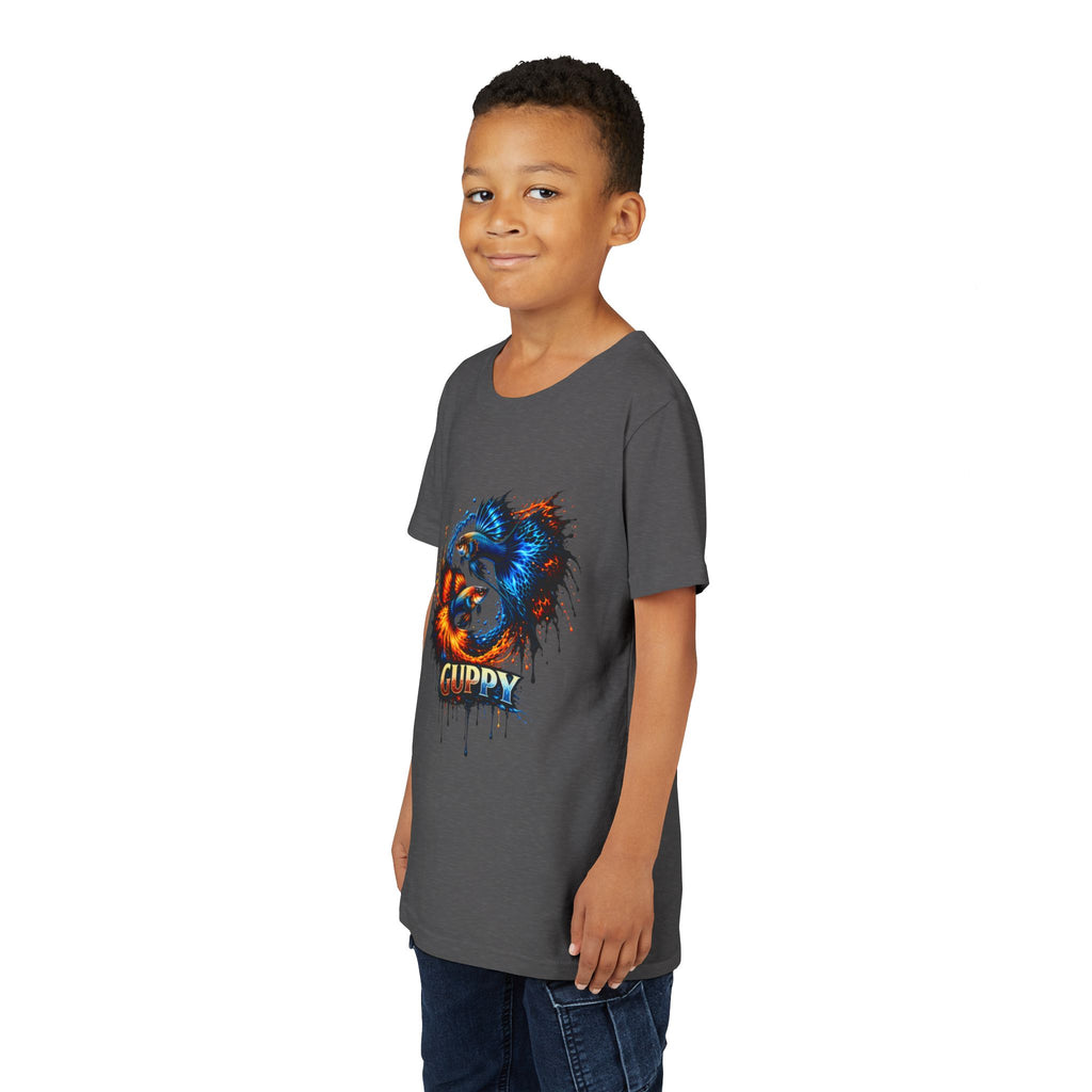 Fire & Ice Guppy – Youth "Neon Flare" Premium Tee