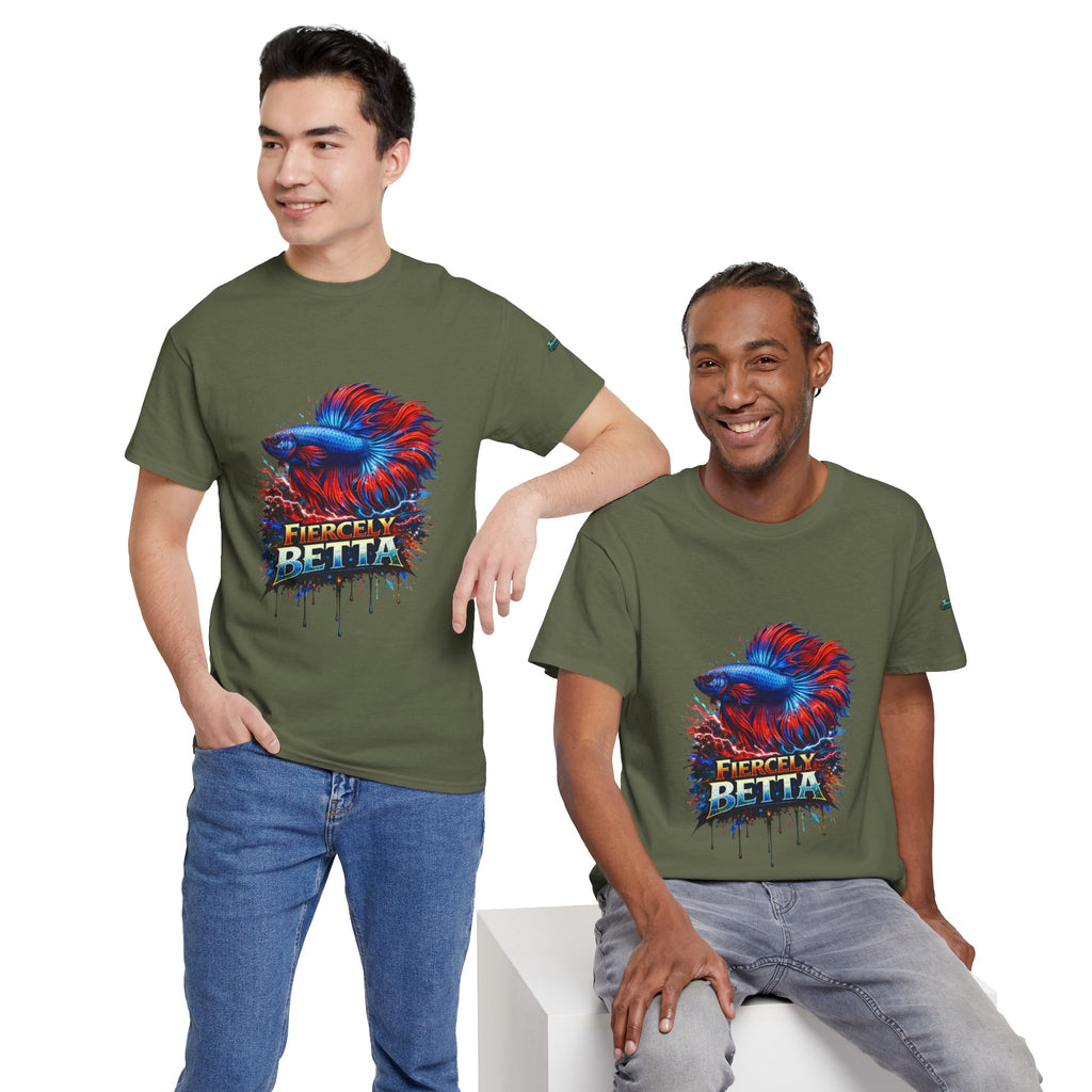 Betta Fish T-Shirt — Fiercely Betta Colorful Aquarium Fish Tee