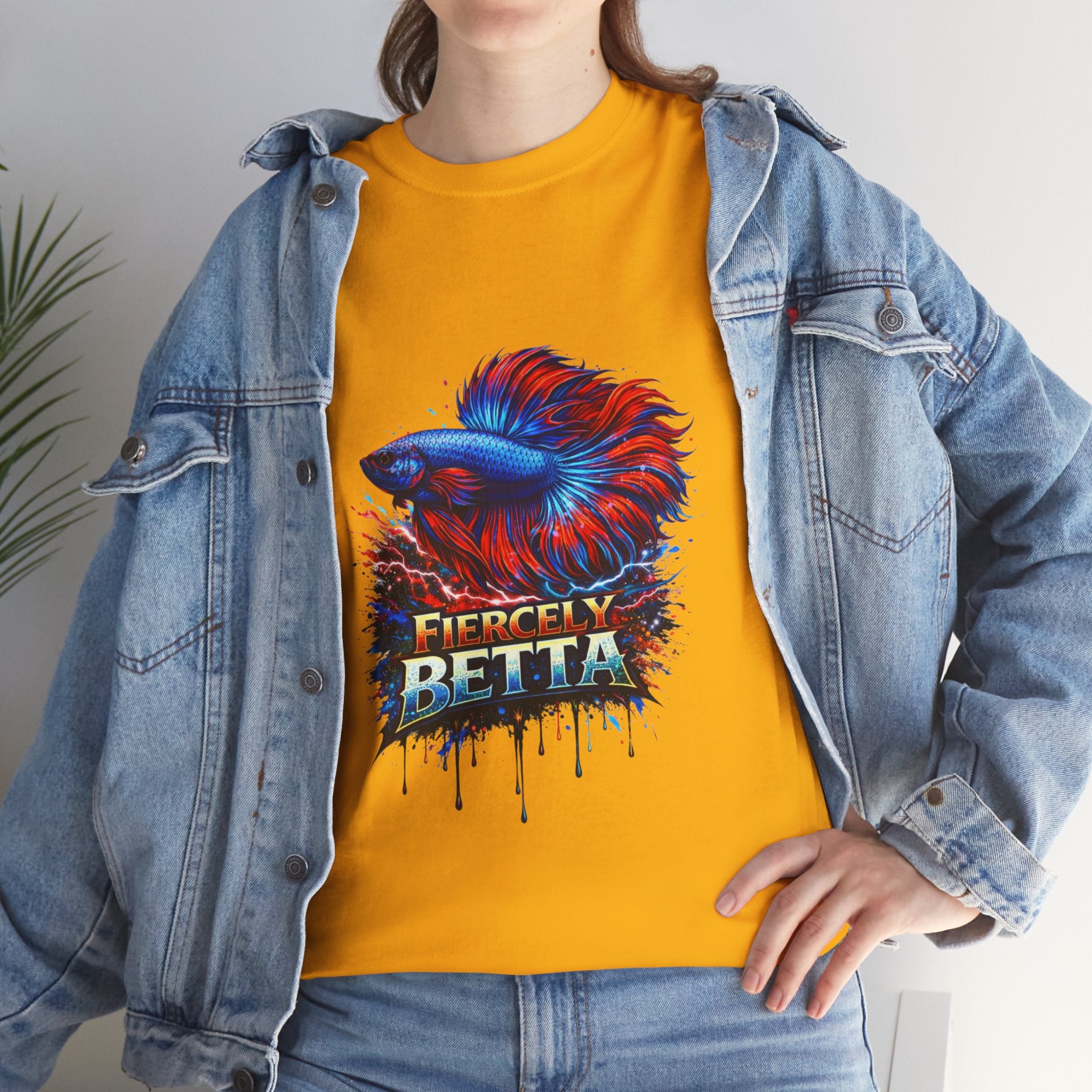 Betta Fish T-Shirt — Fiercely Betta Colorful Aquarium Fish Tee