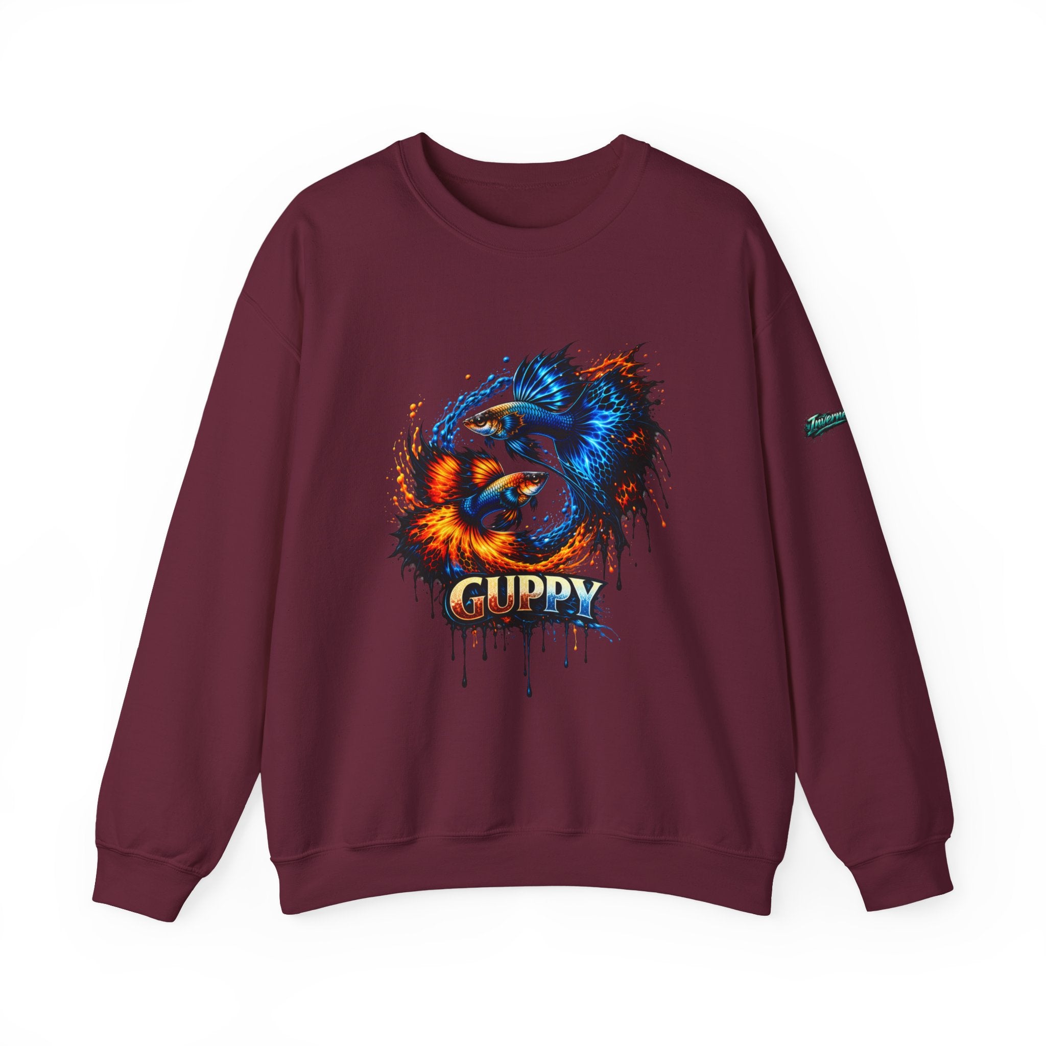 Fire & Ice Guppy – Premium "Neon Flare" Crewneck Sweatshirt
