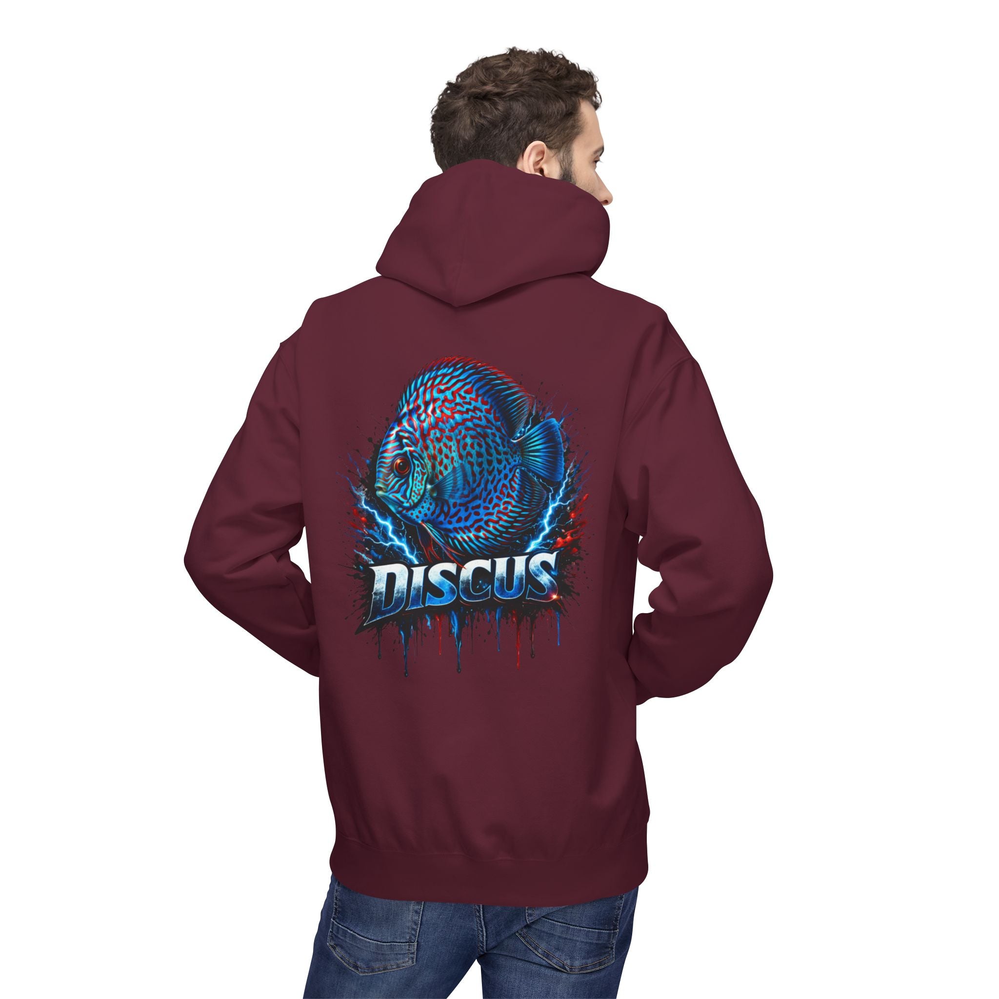 Discus Fish Hoodie — Vibrant Aquarium Graphic Pullover