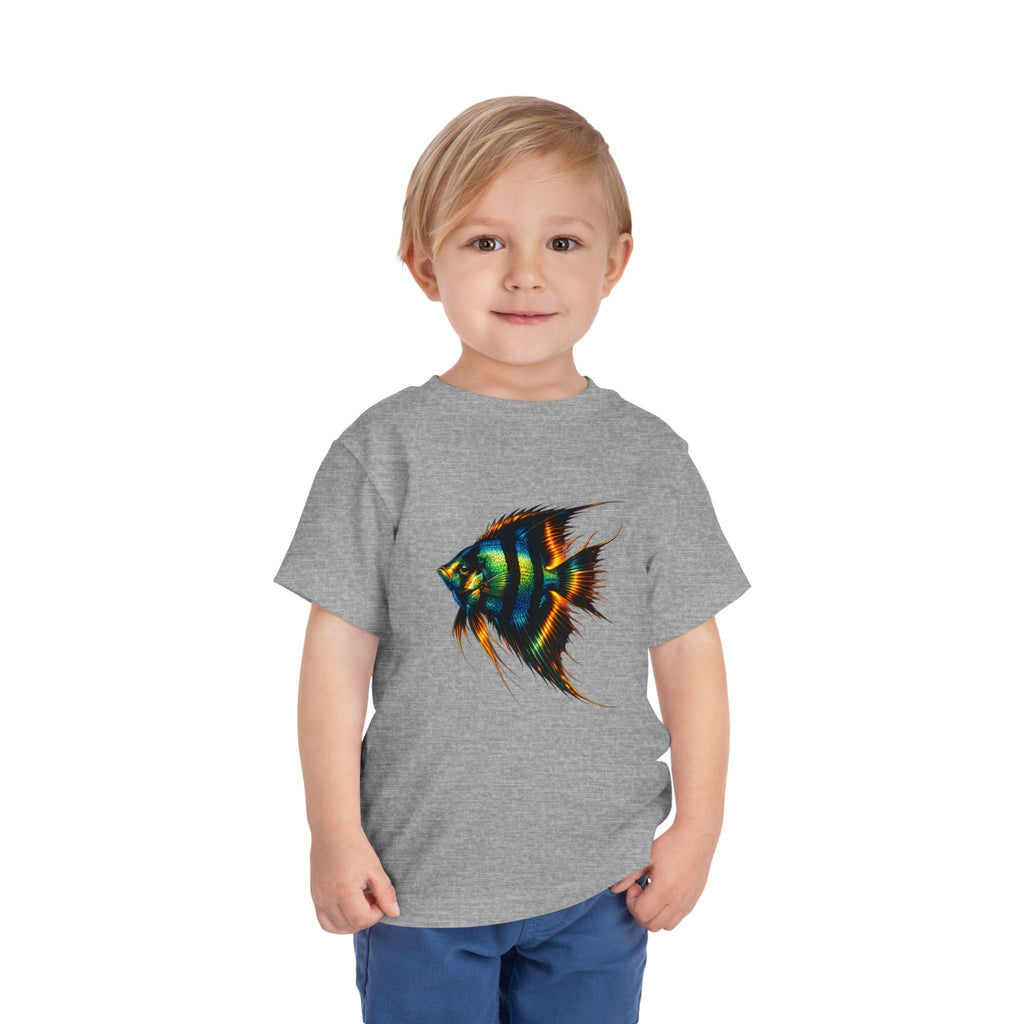 Toddler Tee - Colorful Aquarium Angelfish Graphic Shirt