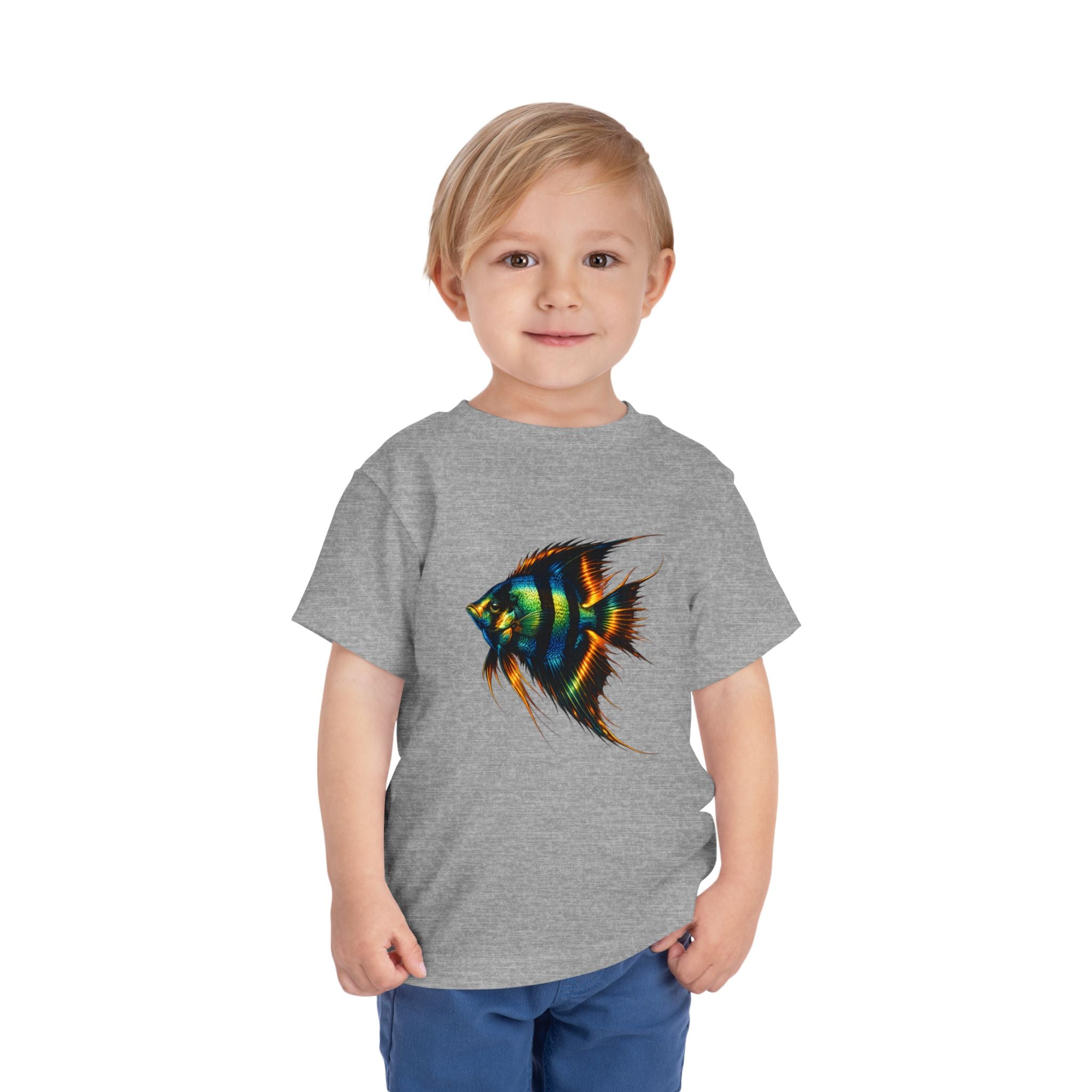 Toddler Tee - Colorful Aquarium Angelfish Graphic Shirt