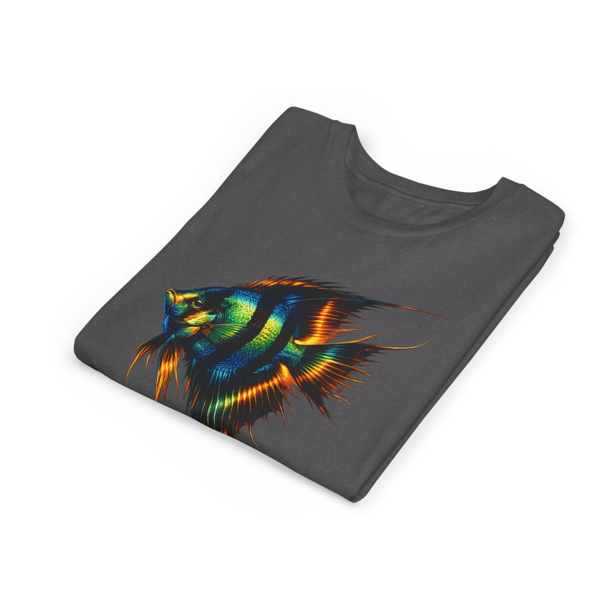 Angelfish Youth Tee – Colorful Aquarium Fish Graphic Shirt for Kids
