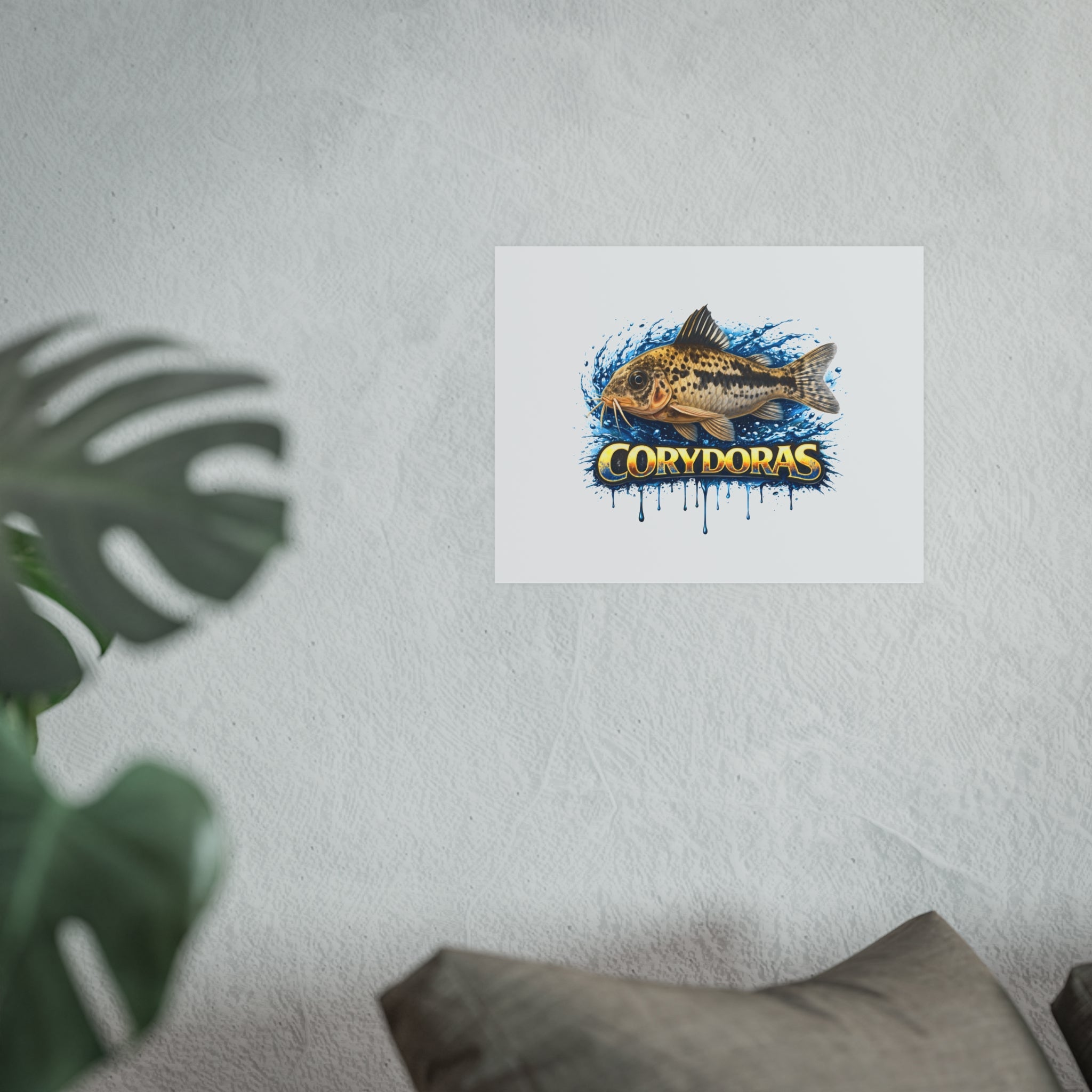 Corydoras Fish Poster — Decorative Aquarium Art Print (Satin/Matte)