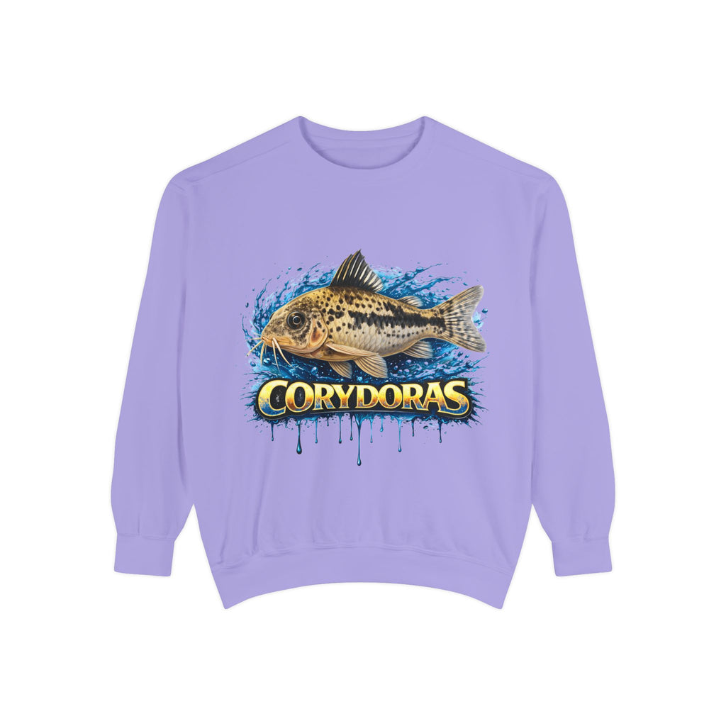Corydoras Fish Sweatshirt — Aquatic Aquarium Catfish Graphic Crewneck