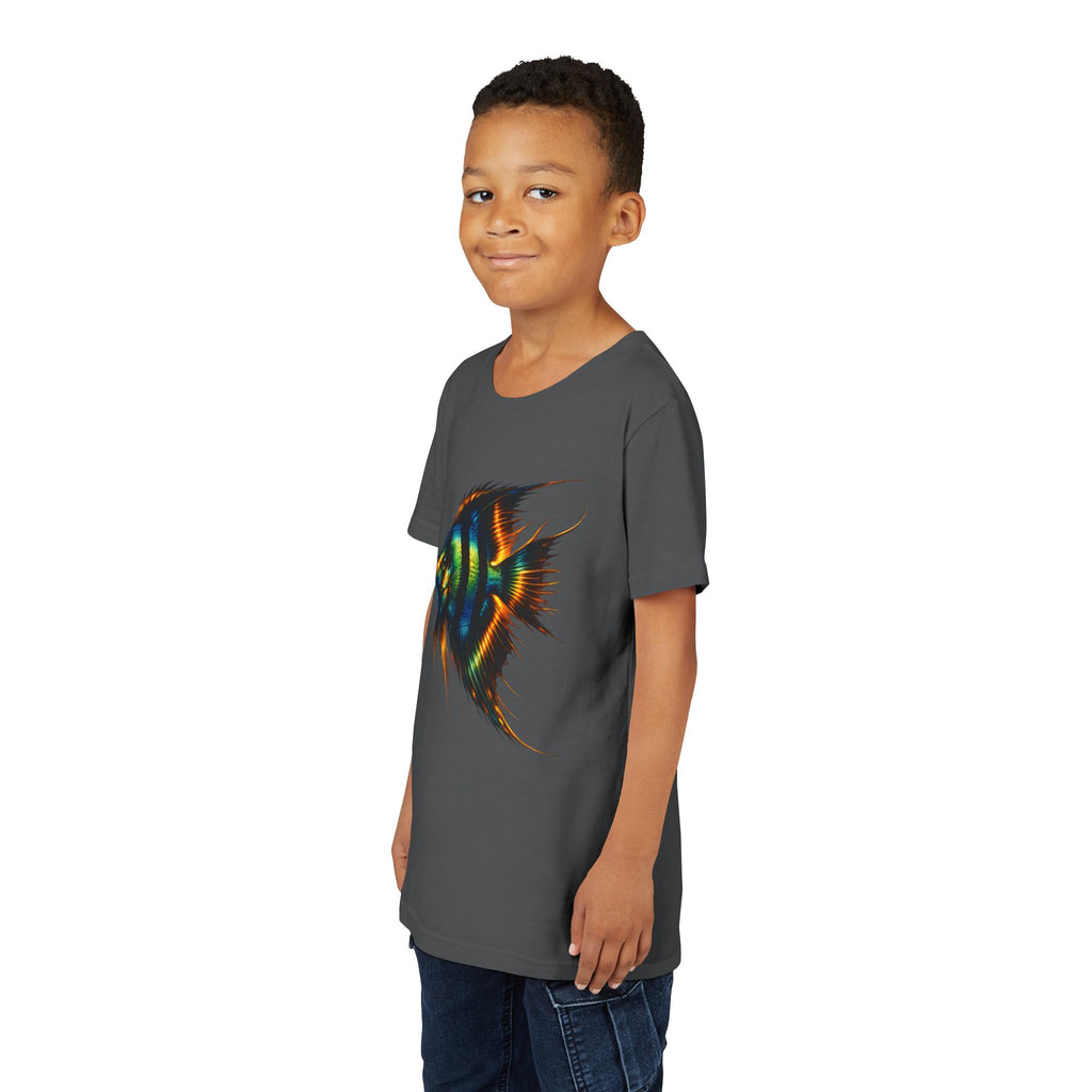 Angelfish Youth Tee – Colorful Aquarium Fish Graphic Shirt for Kids