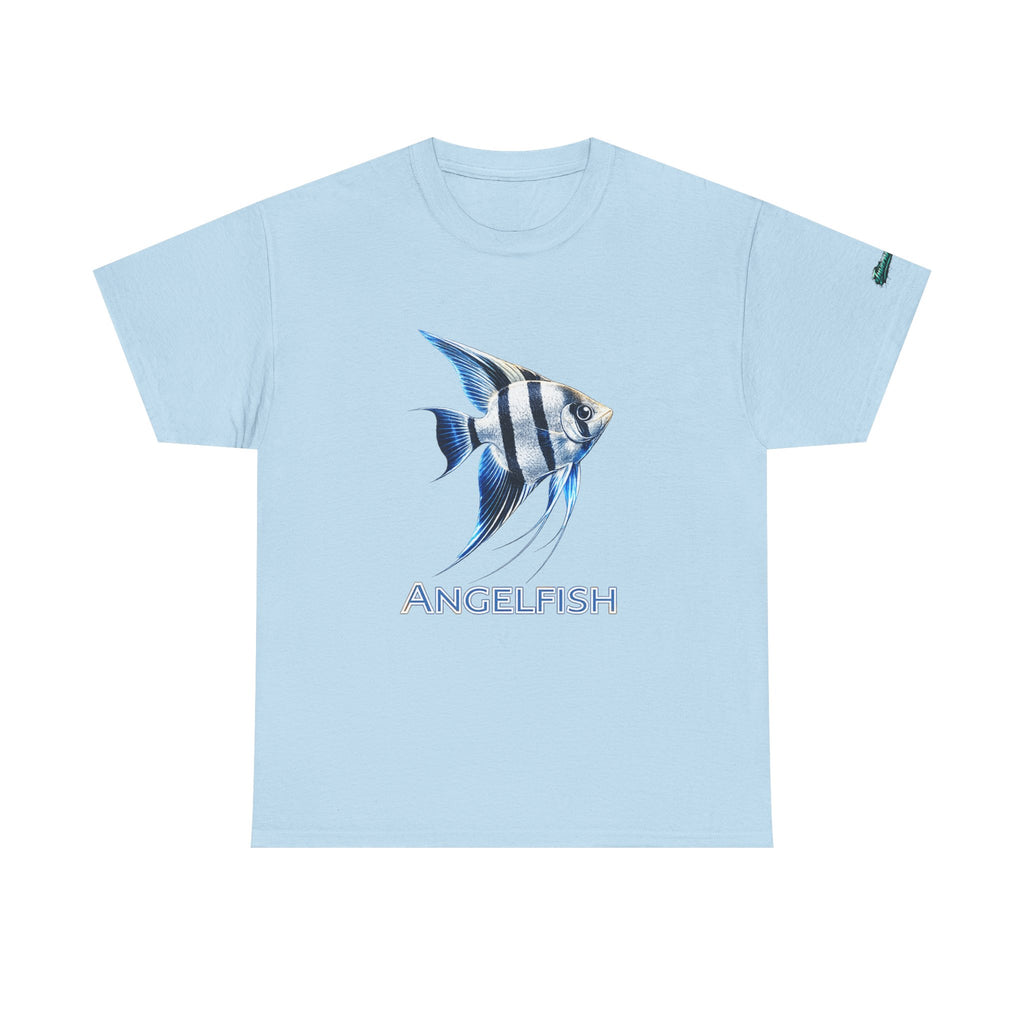 Angelfish Graphic Tee — Blue Tropical Fish Shirt