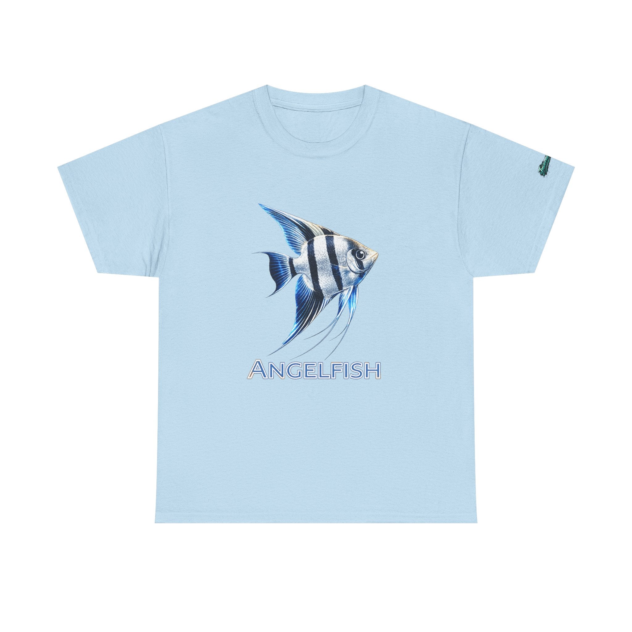 Angelfish Graphic Tee — Blue Tropical Fish Shirt