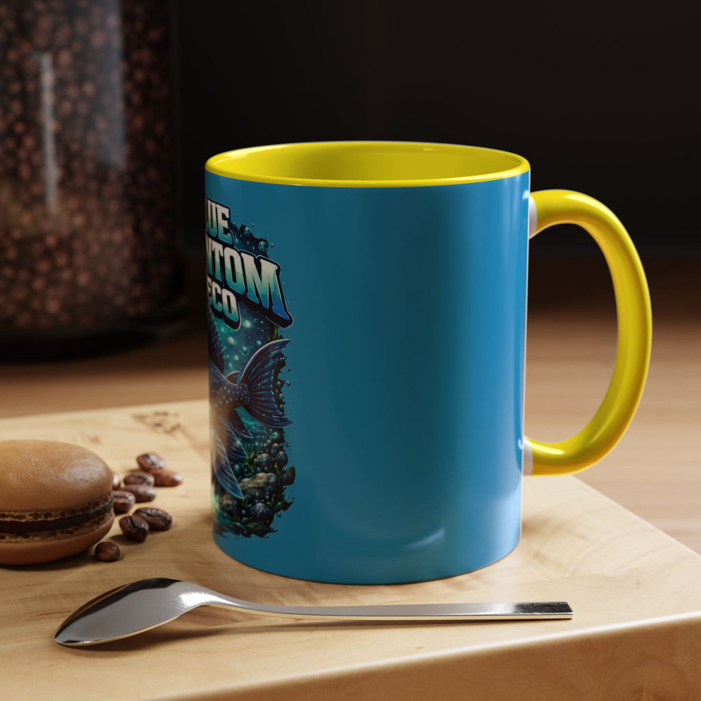 Blue Phantom Pleco Accent Coffee Mug – Aquarium Fish Lover Gift (11/15oz)