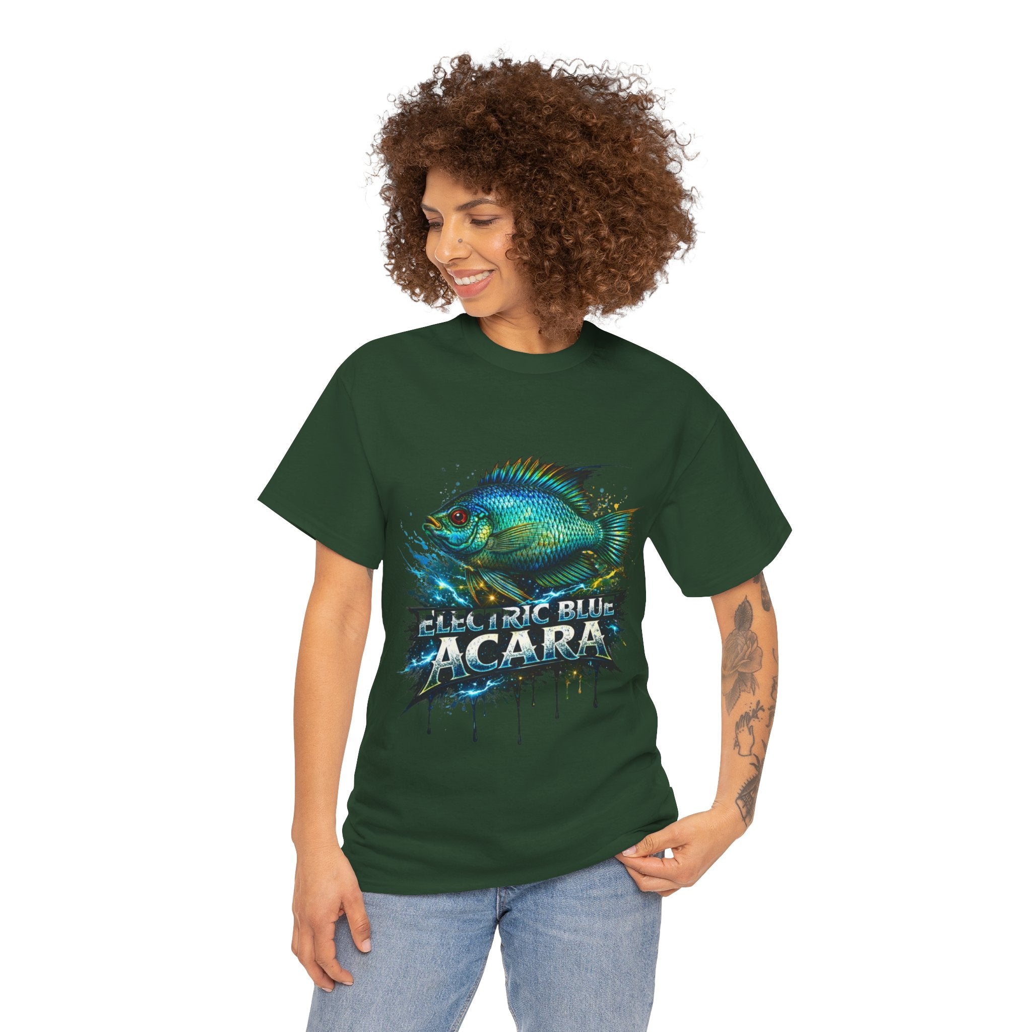 Electric Blue Acara – Premium Graphic Tee