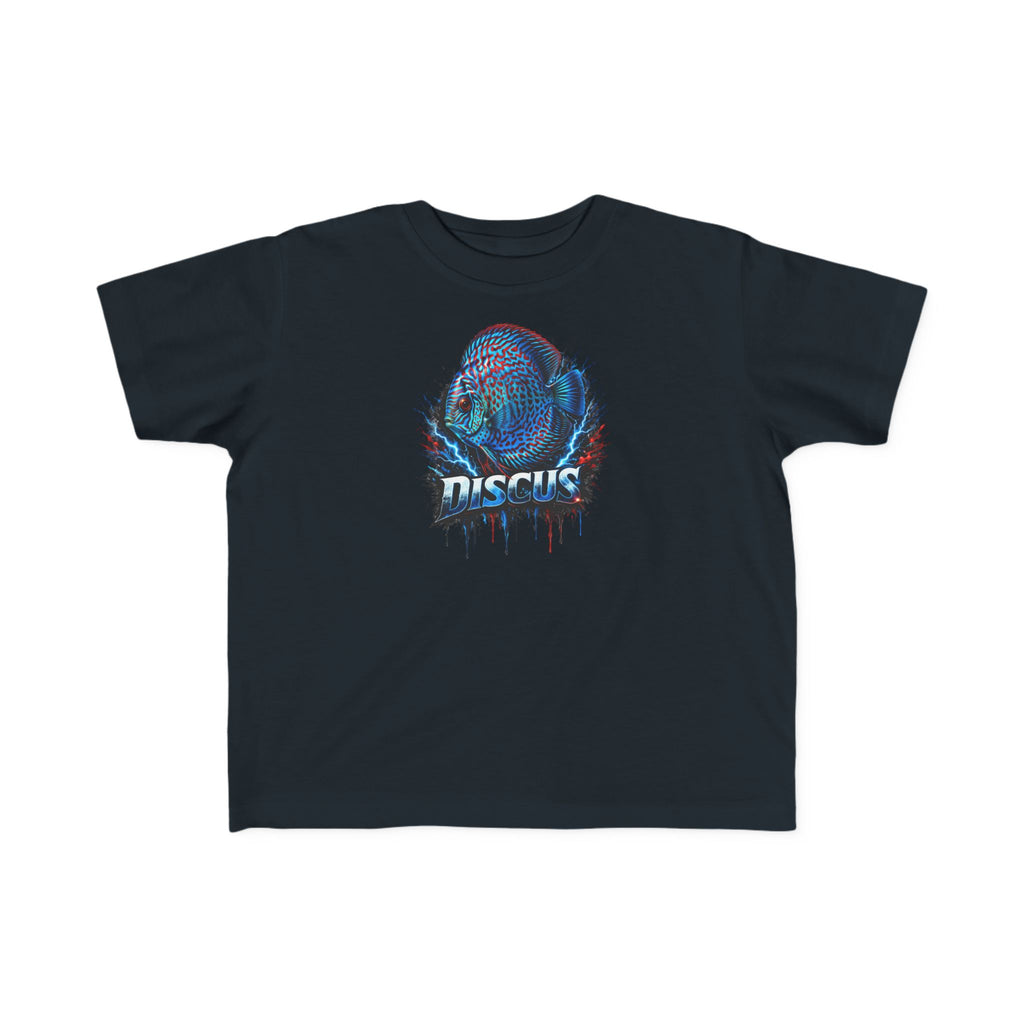 Discus Fish Toddler Tee — Colorful Aquarium Graphic Shirt