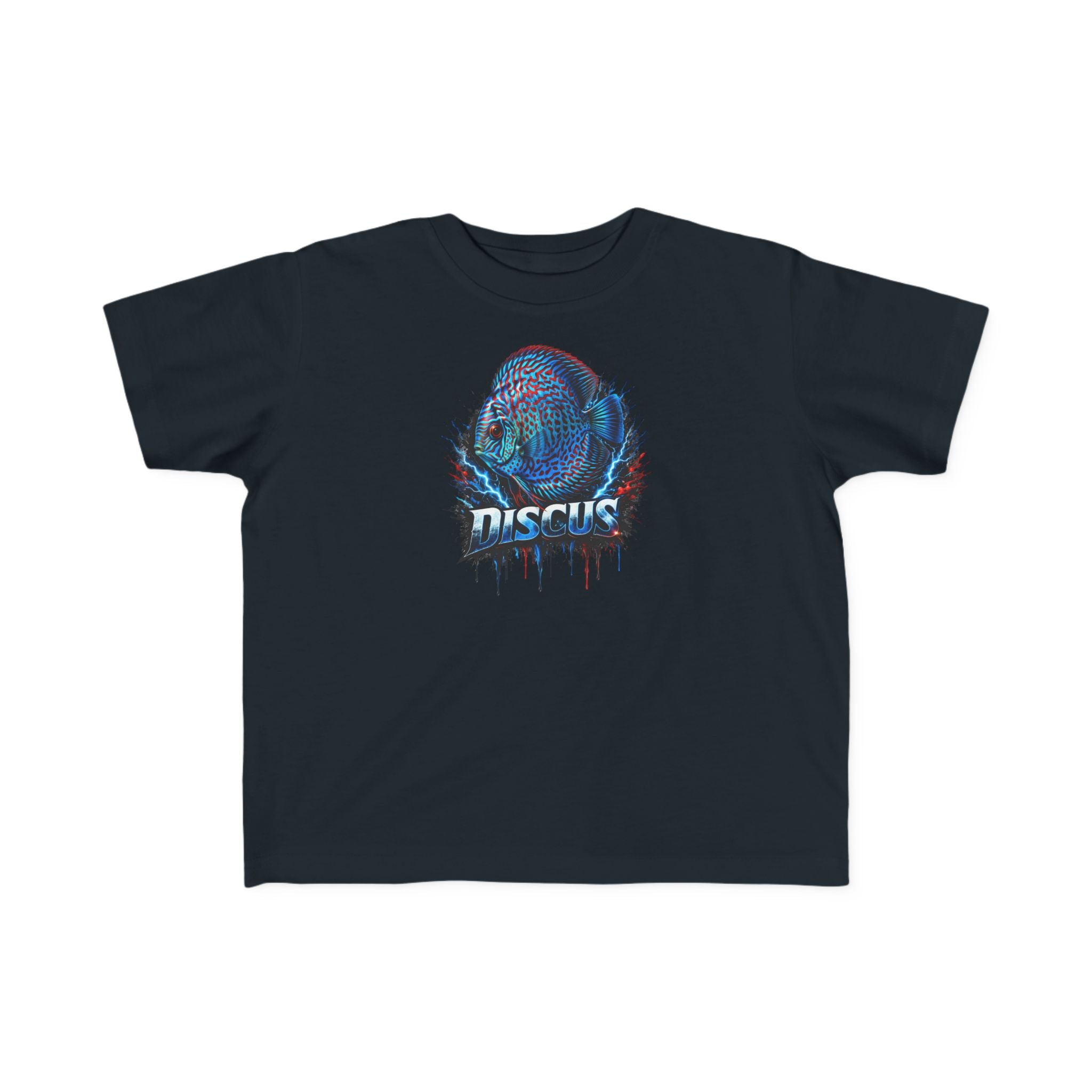Discus Fish Toddler Tee — Colorful Aquarium Graphic Shirt