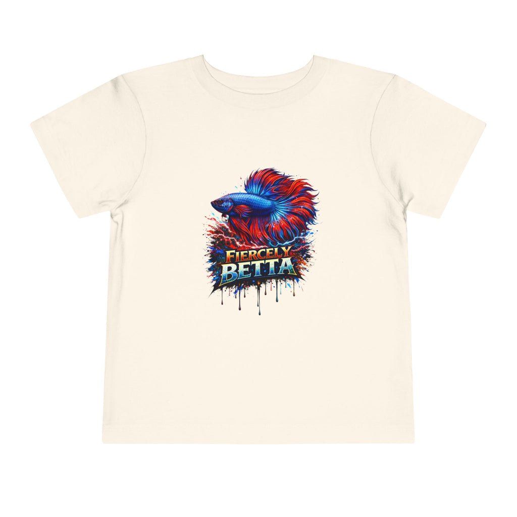 Toddler Tee - 'Fierce Betta' Colorful Betta Fish Graphic Shirt for Kids