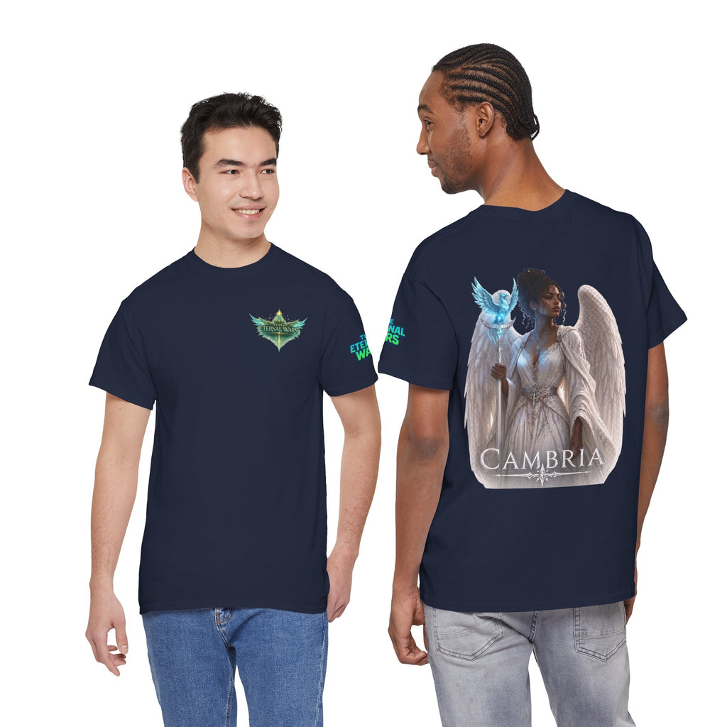 The Eternal Wars Graphic Tee – "Cambria" Winged Warrior Shirt