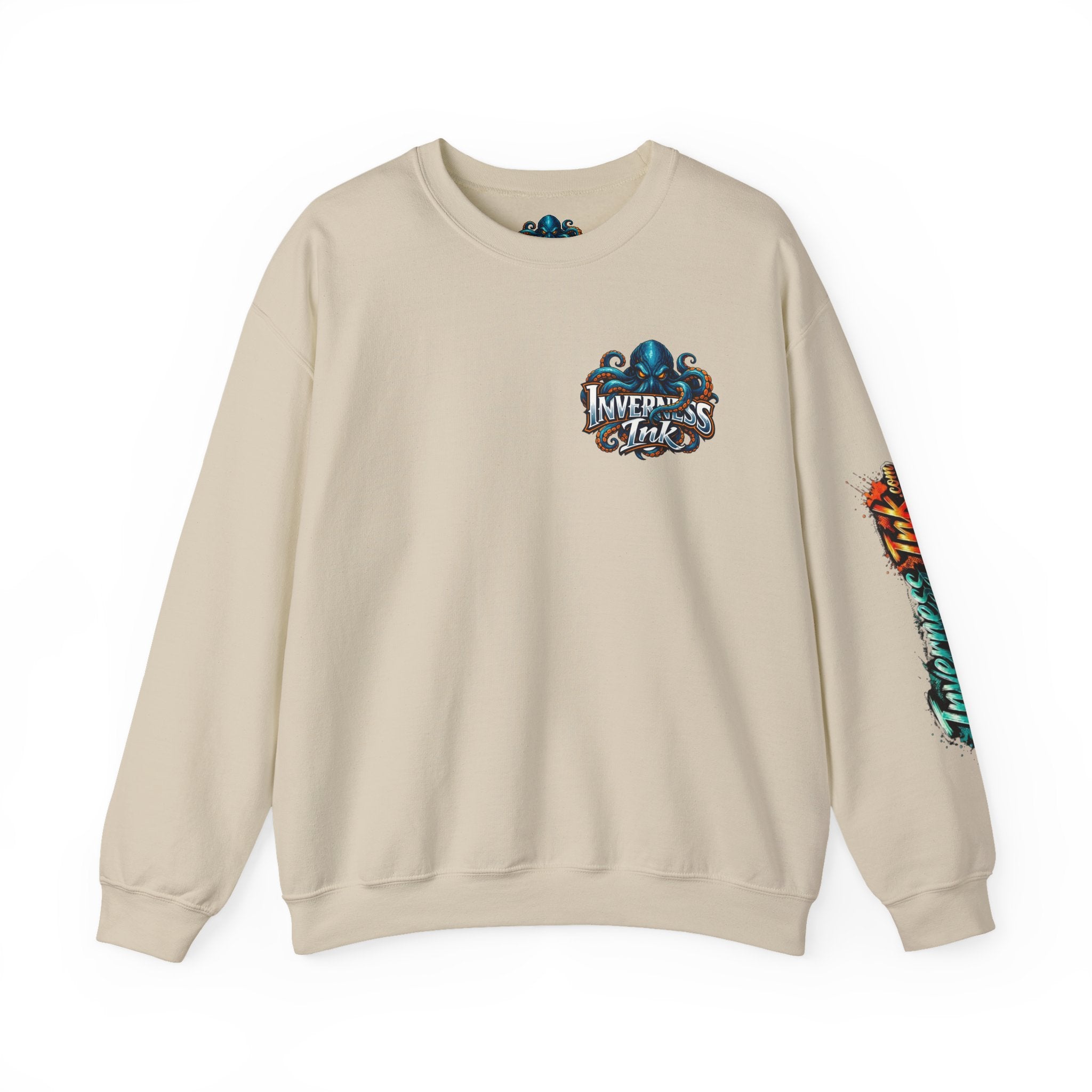 Betta Fish Crewneck Sweatshirt — Colorful Neon Tropical Fish Graphic