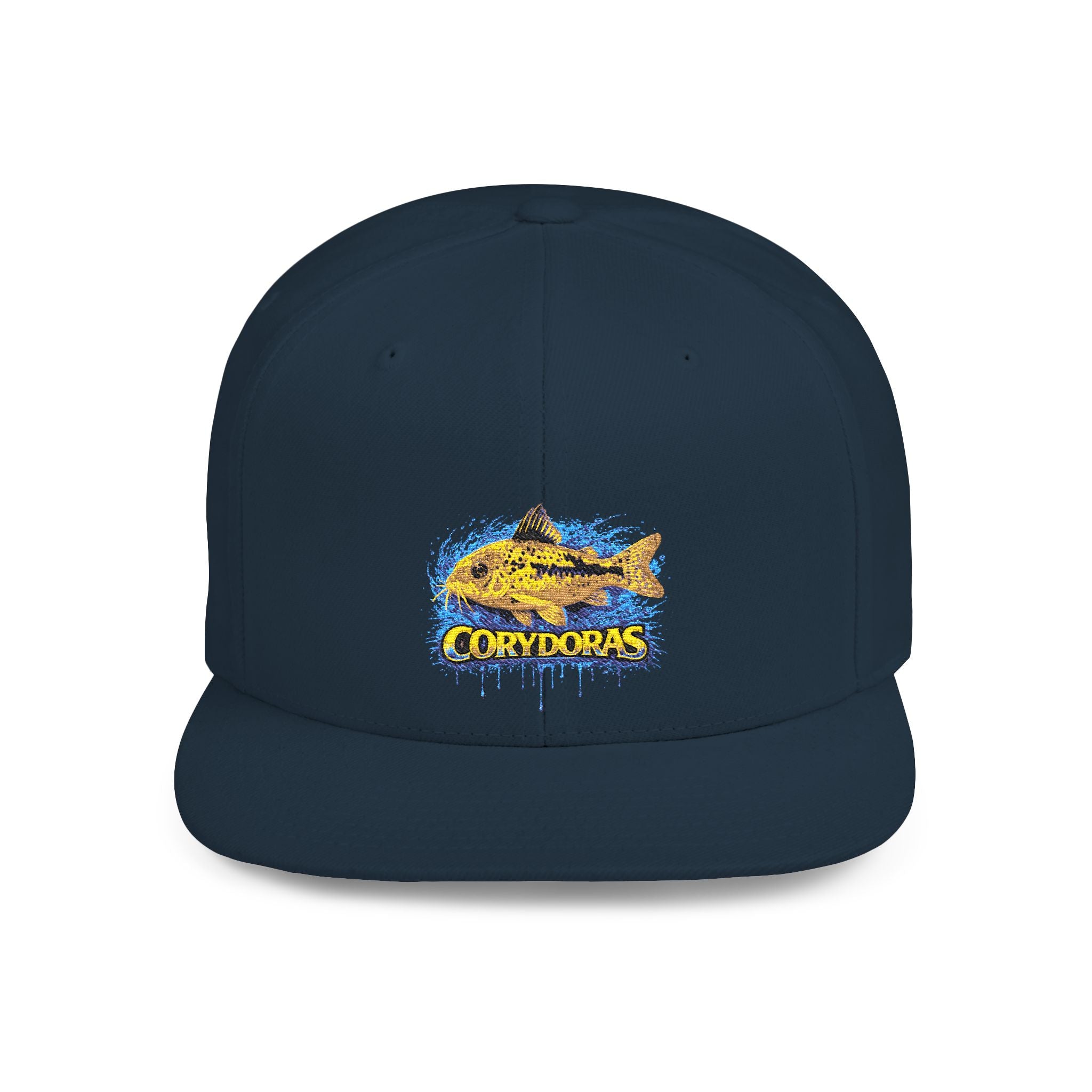 Corydoras Catfish Splash Flat Bill Snapback Hat