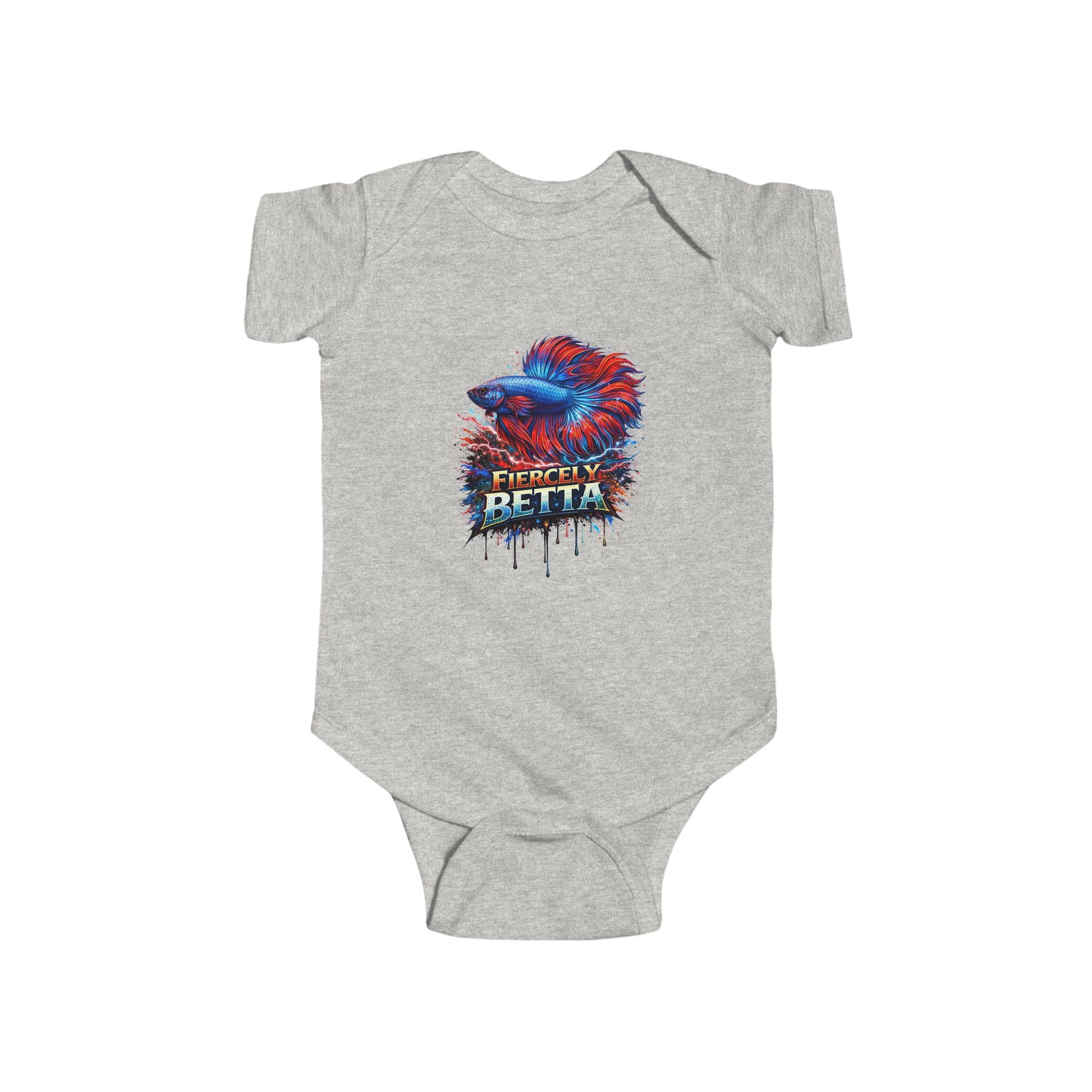 Infant Bodysuit — Fiercely Betta Colorful Betta Fish Baby Onesie