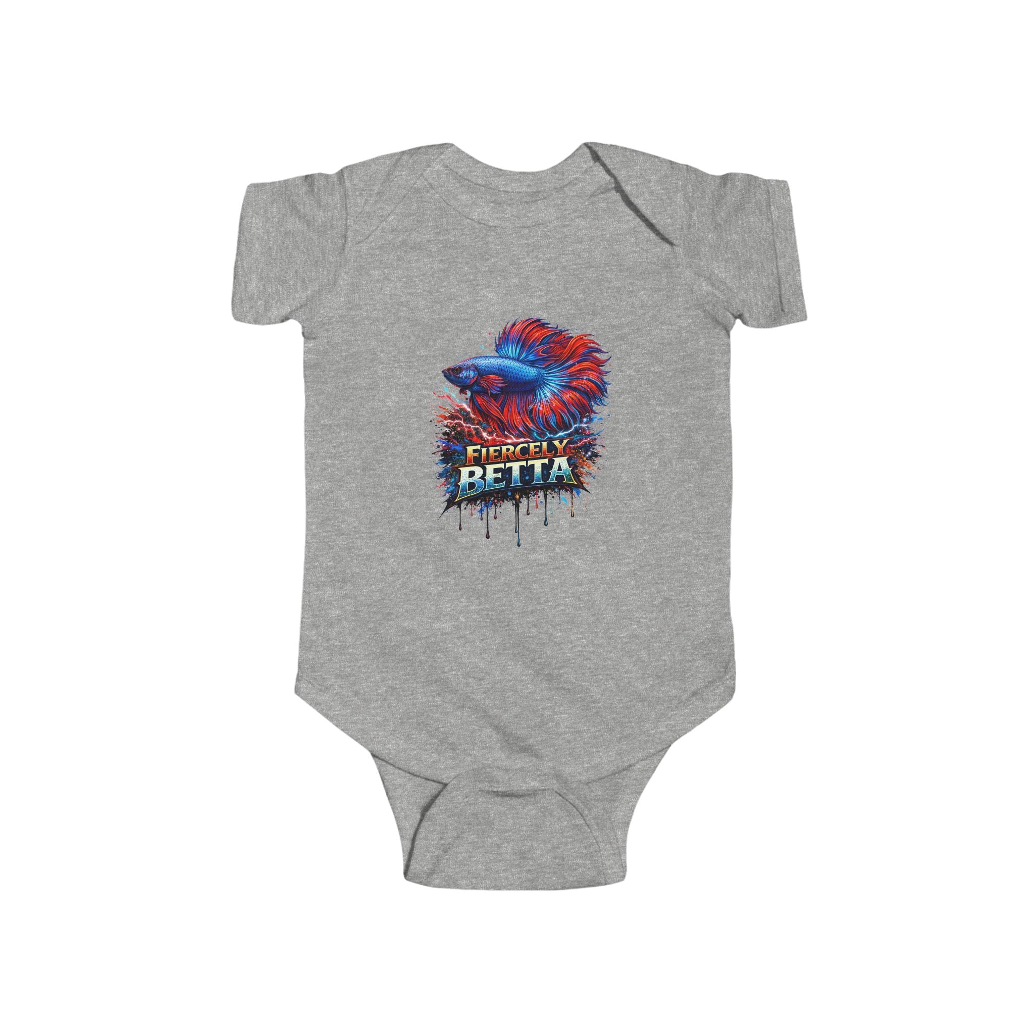 Infant Bodysuit — Fiercely Betta Colorful Betta Fish Baby Onesie