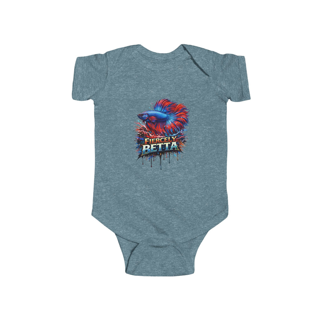 Infant Bodysuit — Fiercely Betta Colorful Betta Fish Baby Onesie
