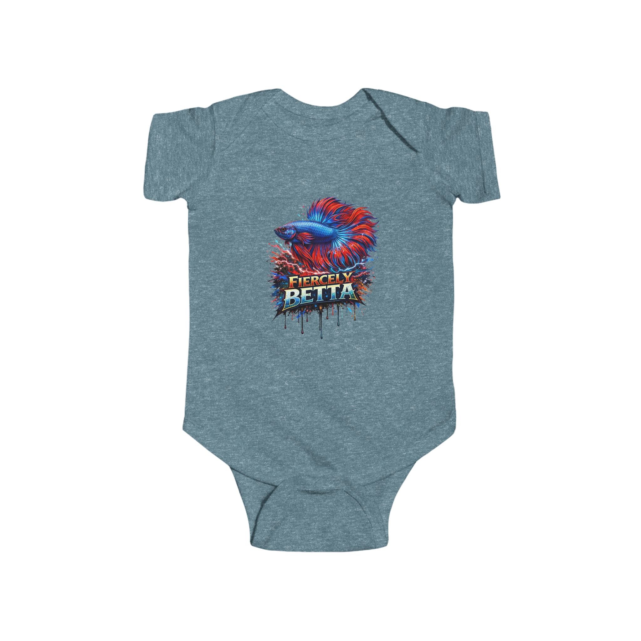 Infant Bodysuit — Fiercely Betta Colorful Betta Fish Baby Onesie
