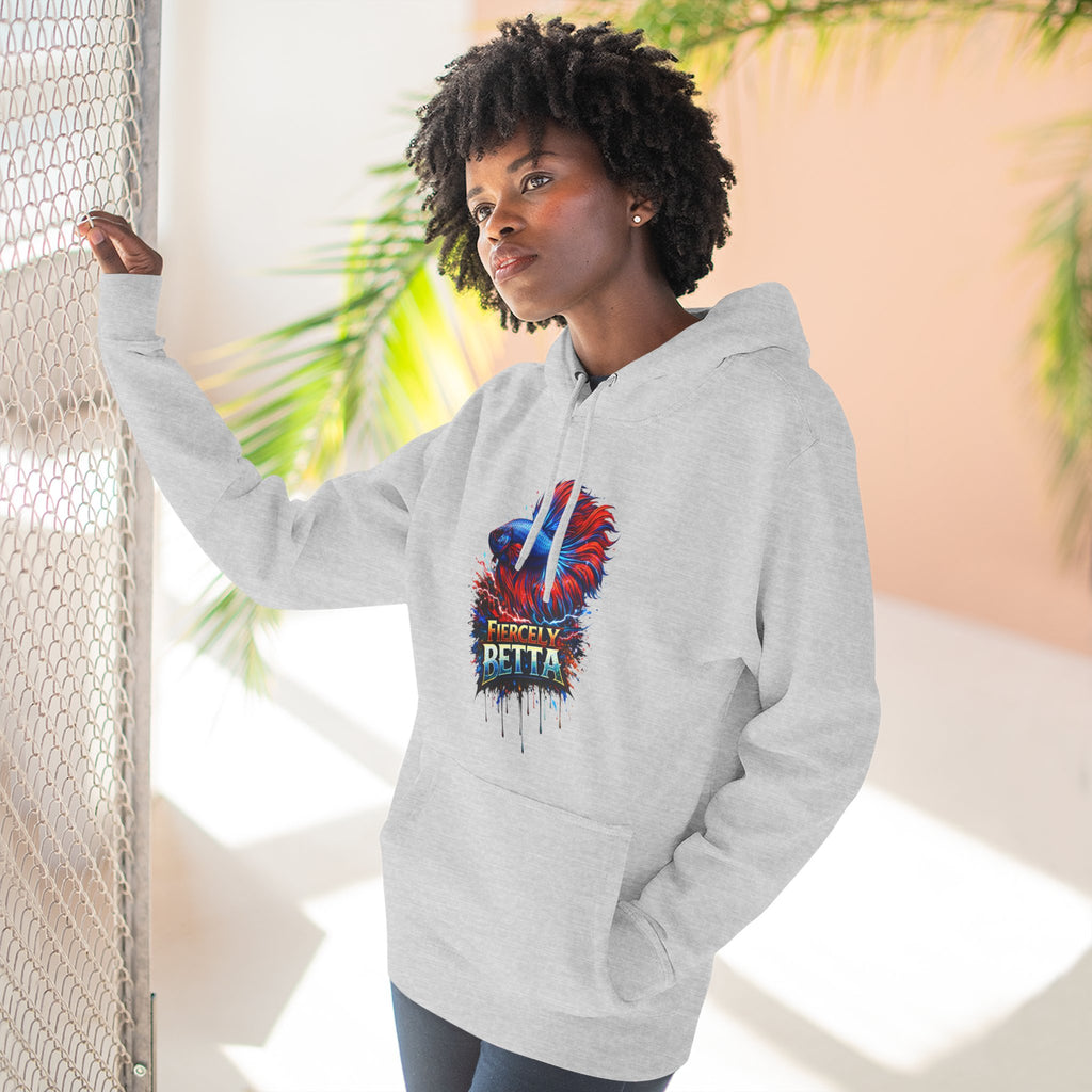 Fiercely Betta – Premium "Neon Flare" 3-End Fleece Hoodie