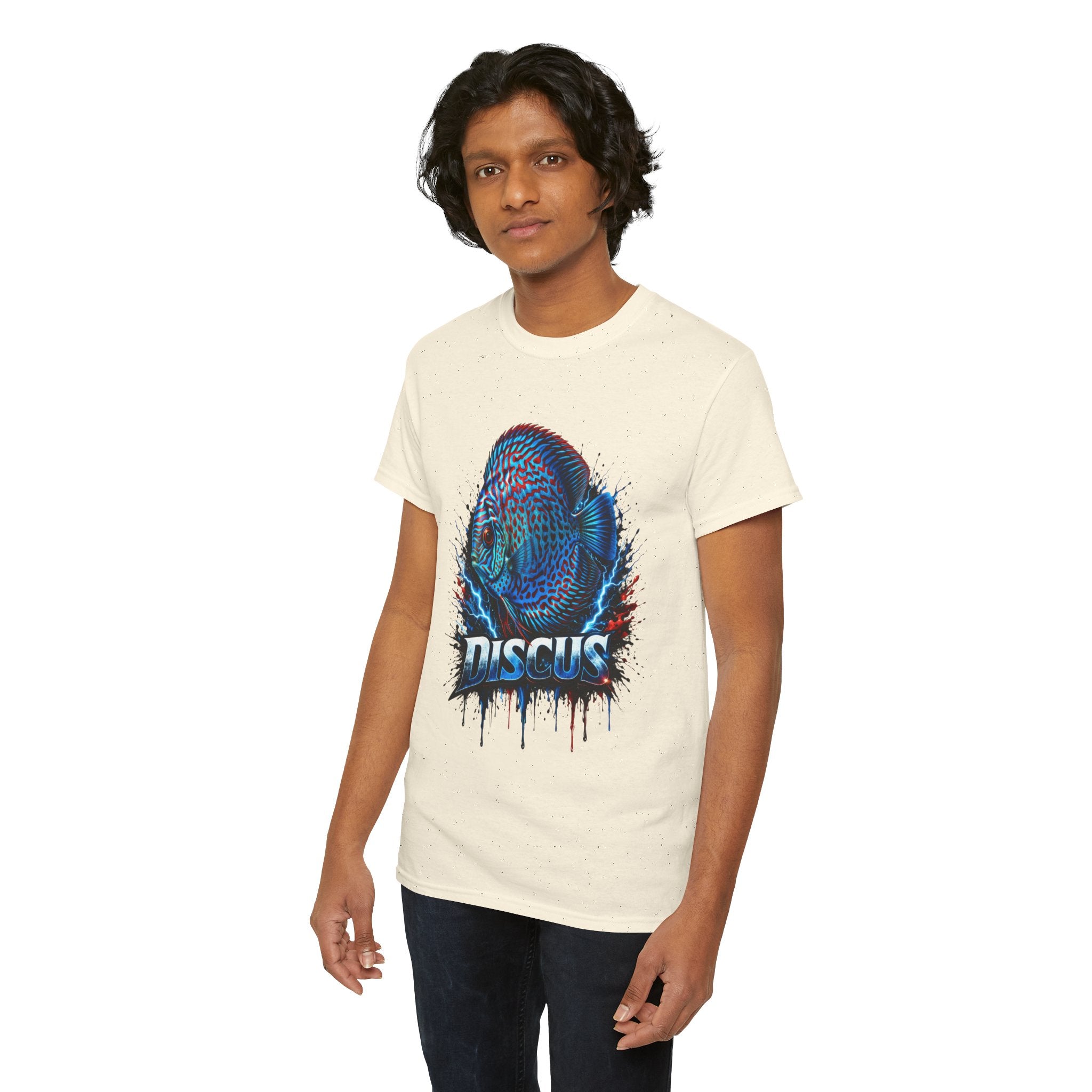 Discus Fish Graphic Tee - Vibrant Aquarium Fish Shirt