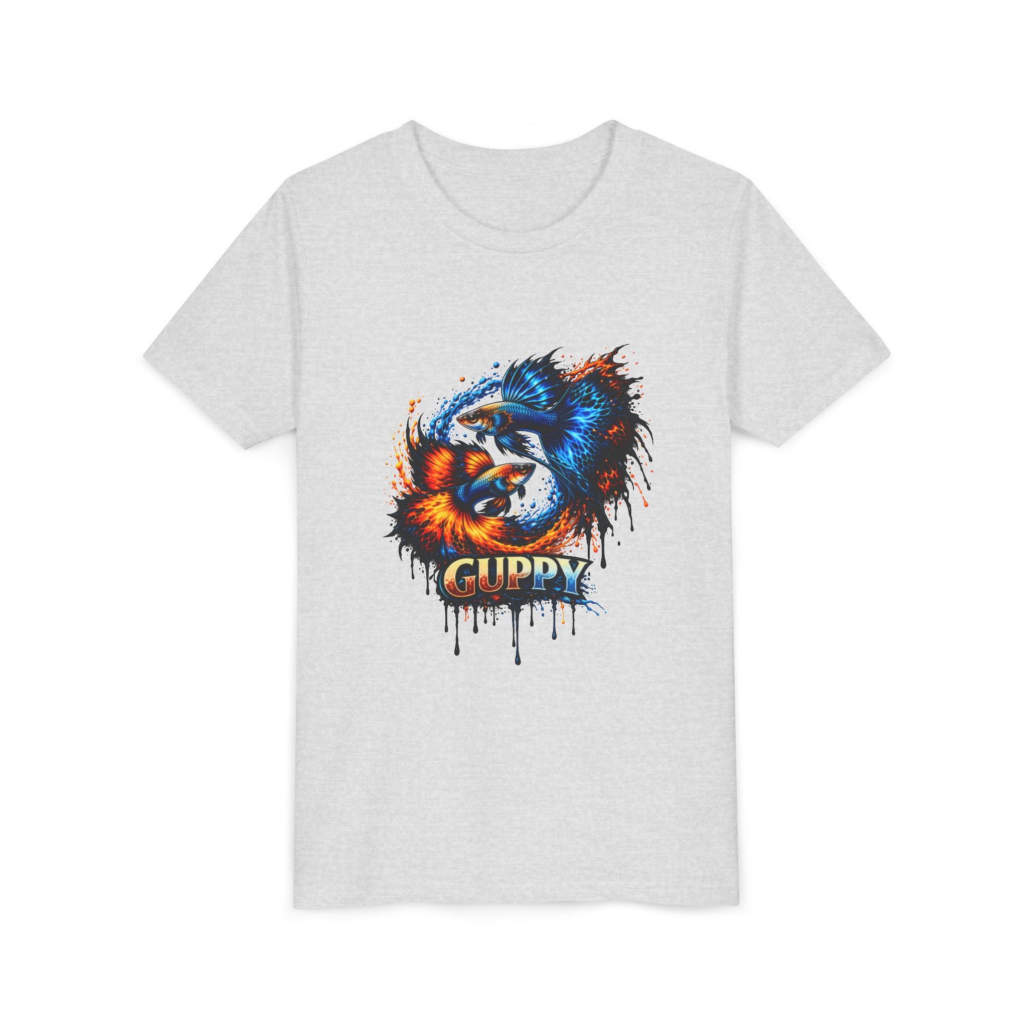 Fire & Ice Guppy – Youth "Neon Flare" Premium Tee