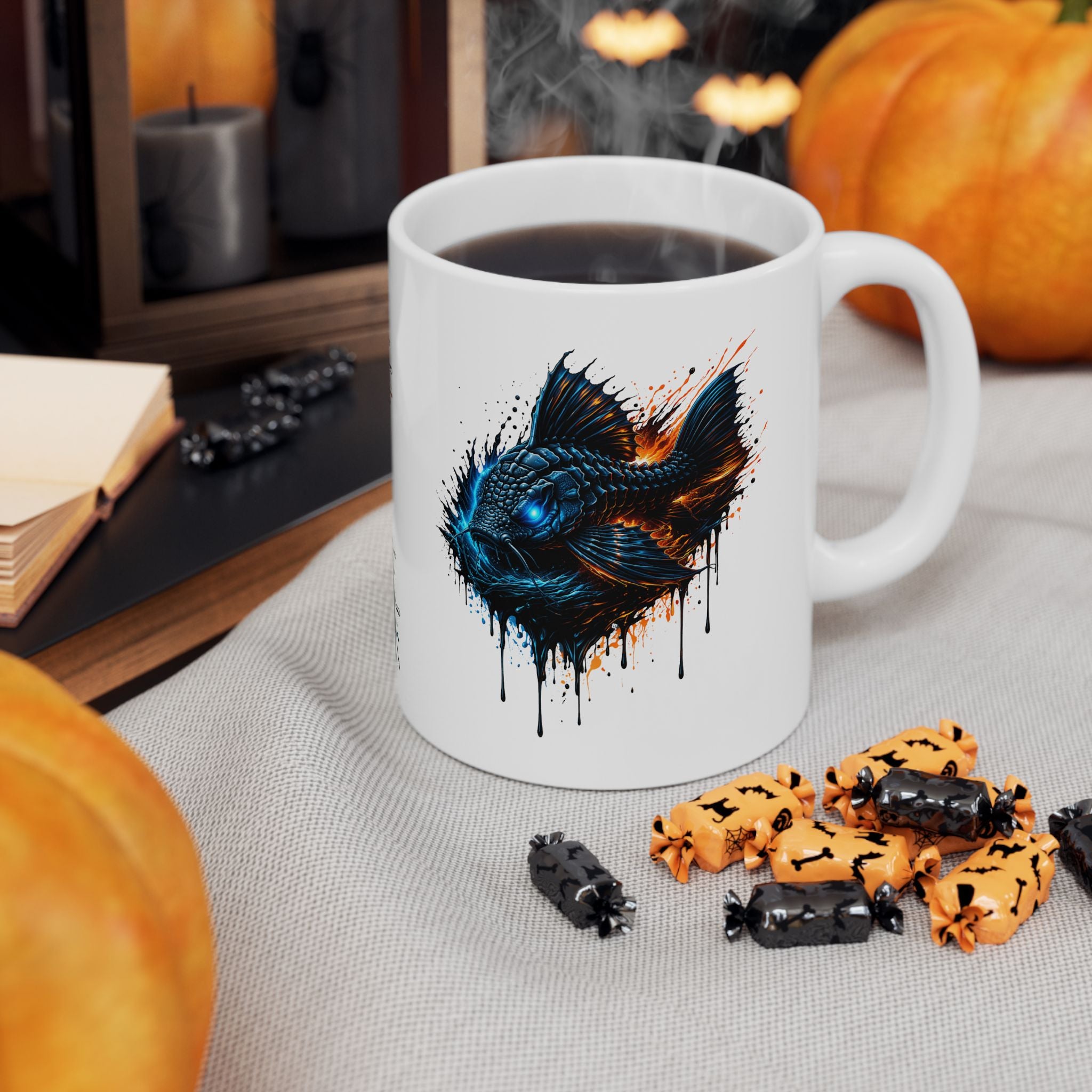 Armored Pleco – Premium "Deep Glow" Ceramic Mug Coffee Cup (11oz/15oz)