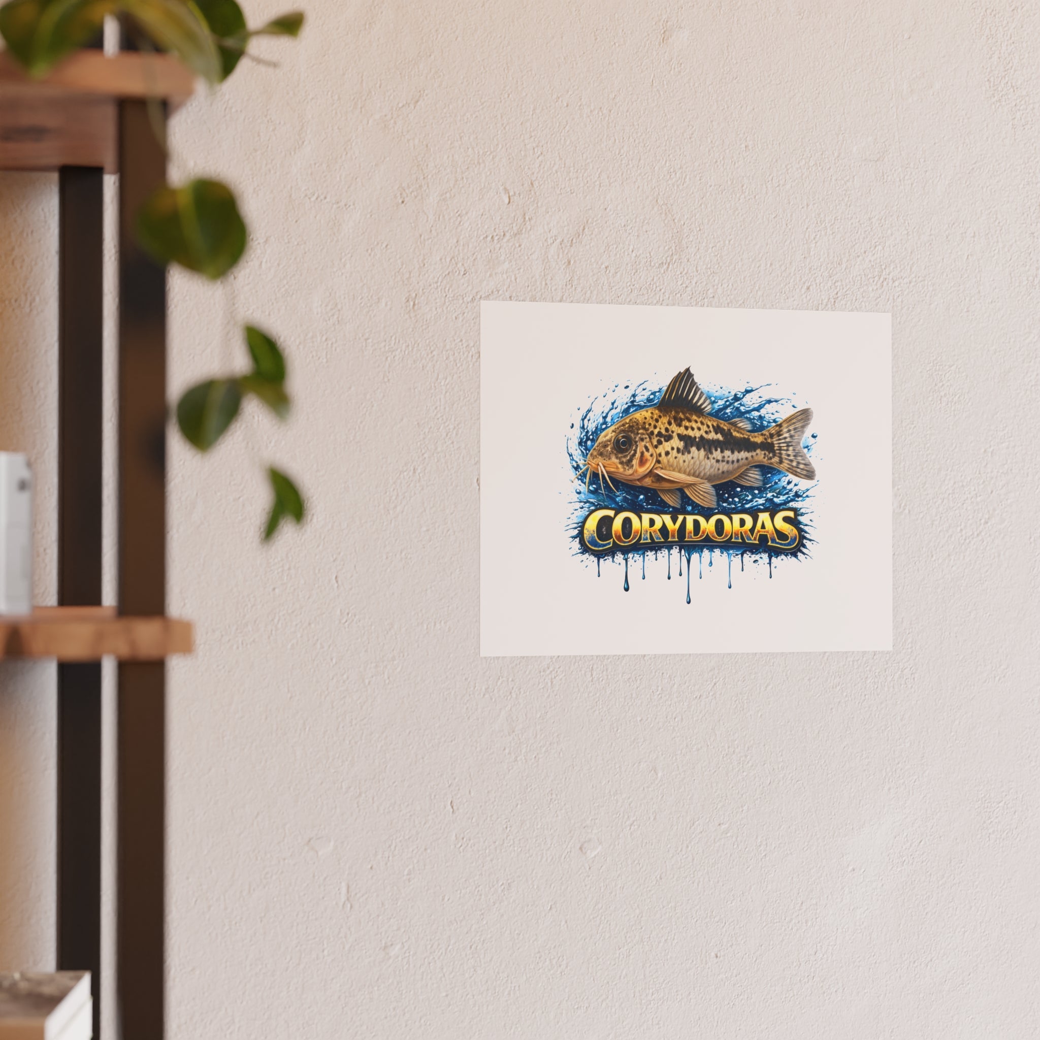 Corydoras Fish Poster — Decorative Aquarium Art Print (Satin/Matte)