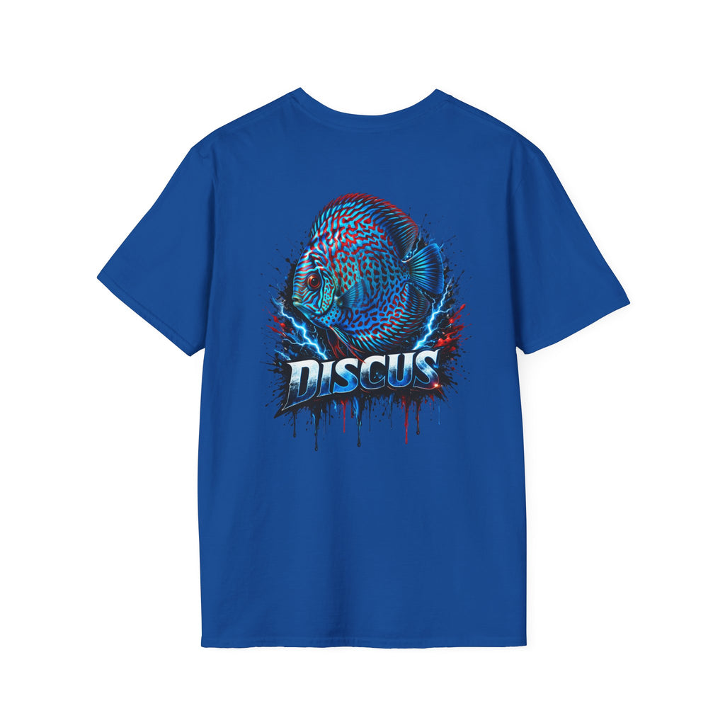 Electric Discus Fish T-Shirt - King of the Aquarium Lightning Art
