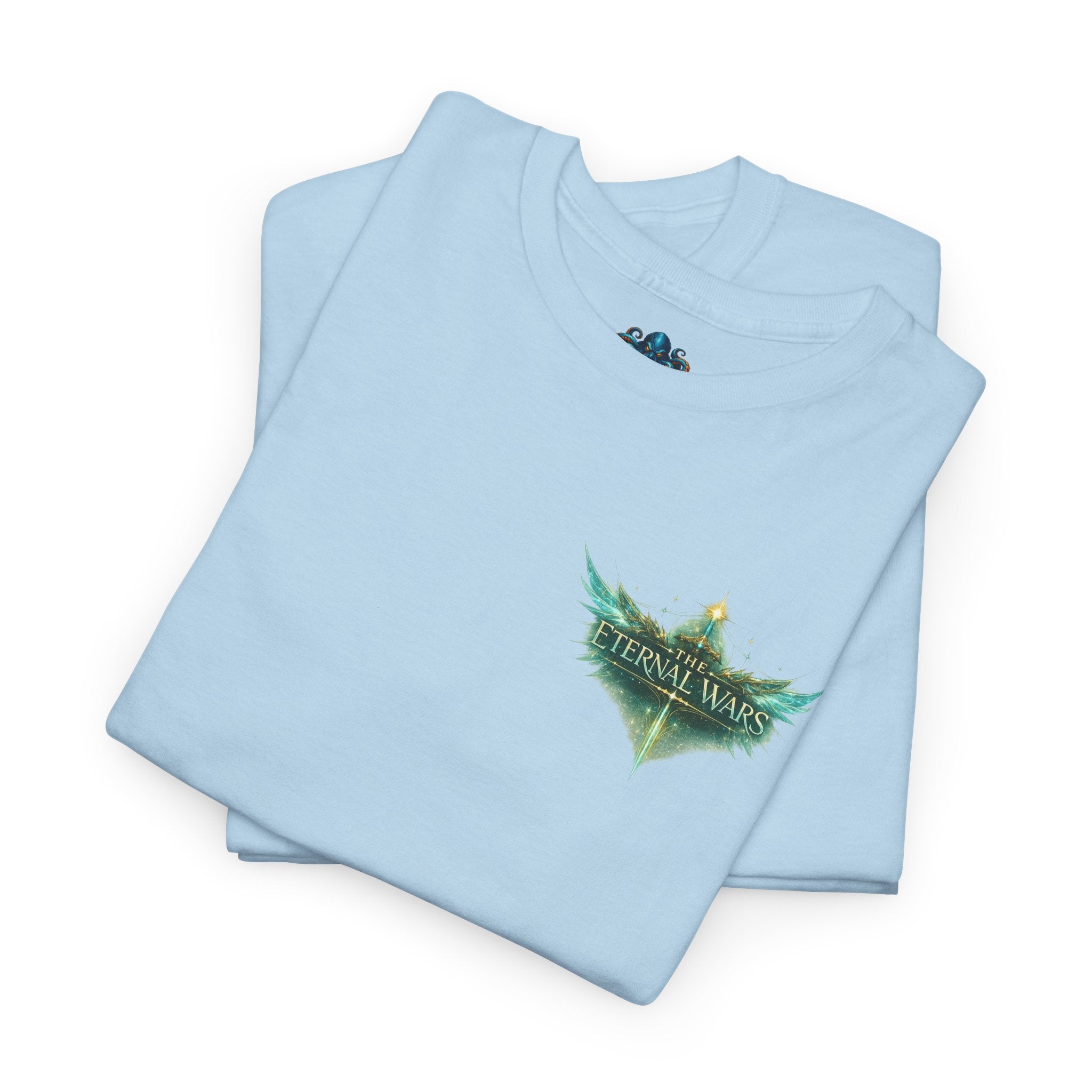 T-Shirt — Nature Warrior Graphic Tee with Man and Dog Illustration