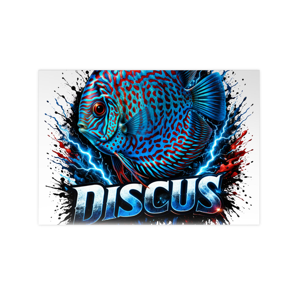 Discus Fish Photopaper Poster – Vibrant Aquarium Wall Art