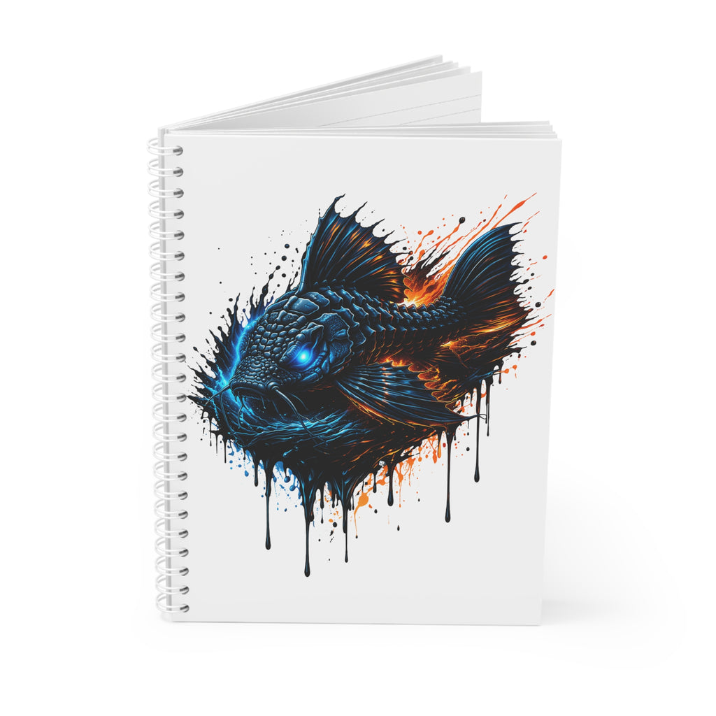 Armored Pleco L-185 – Premium Spiral Notebook (Wide-Ruled)