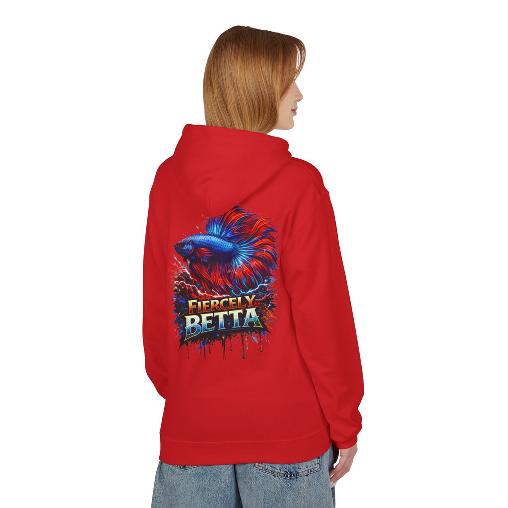 Fiercely Betta Hoodie – Colorful Betta Fish Graphic Pullover