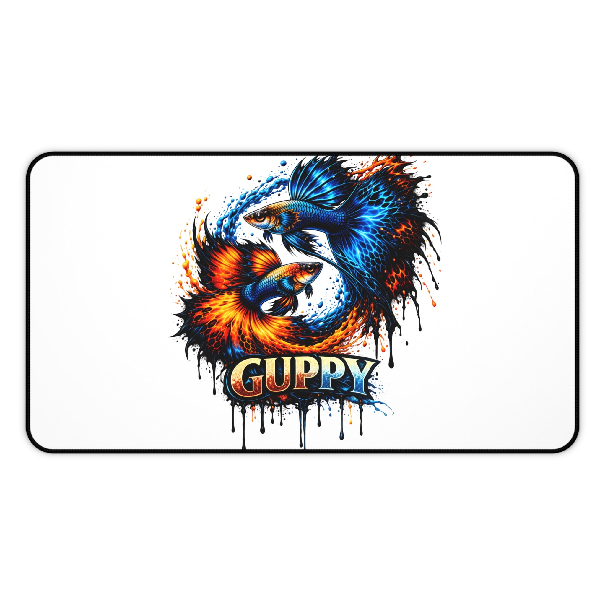 Fire & Ice Guppy – Premium "Infinite Flow" Desk Mat