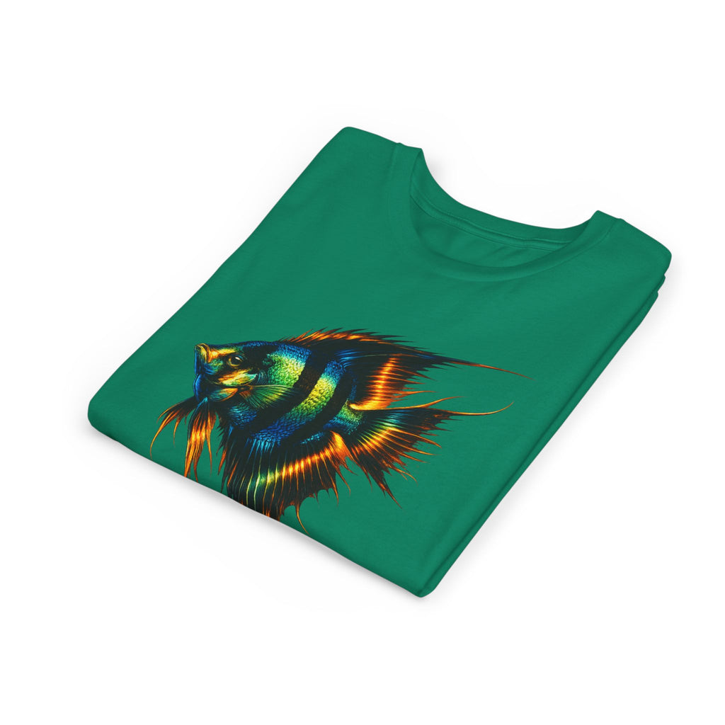 Angelfish Youth Tee – Colorful Aquarium Fish Graphic Shirt for Kids