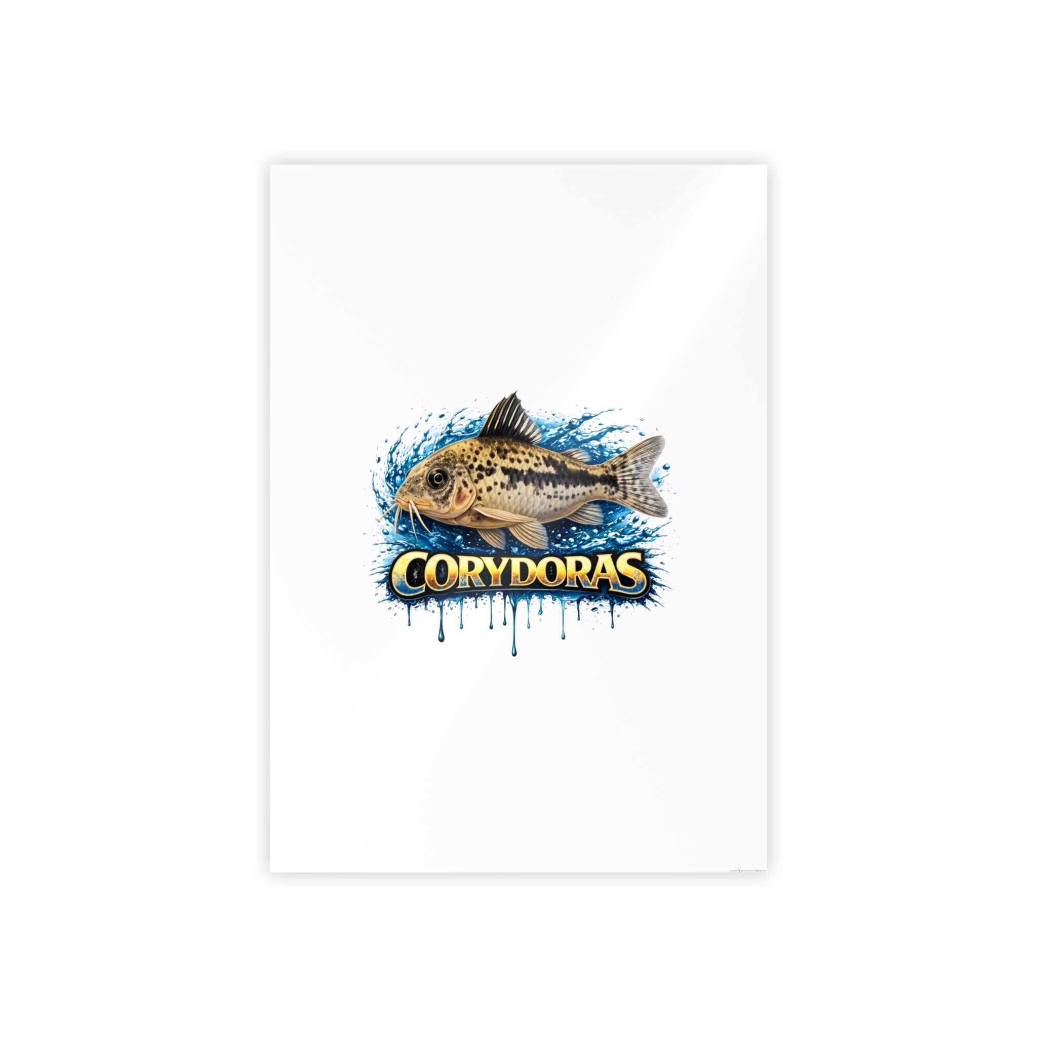Corydoras Fish Gloss Poster – Aquarium Artwork Print