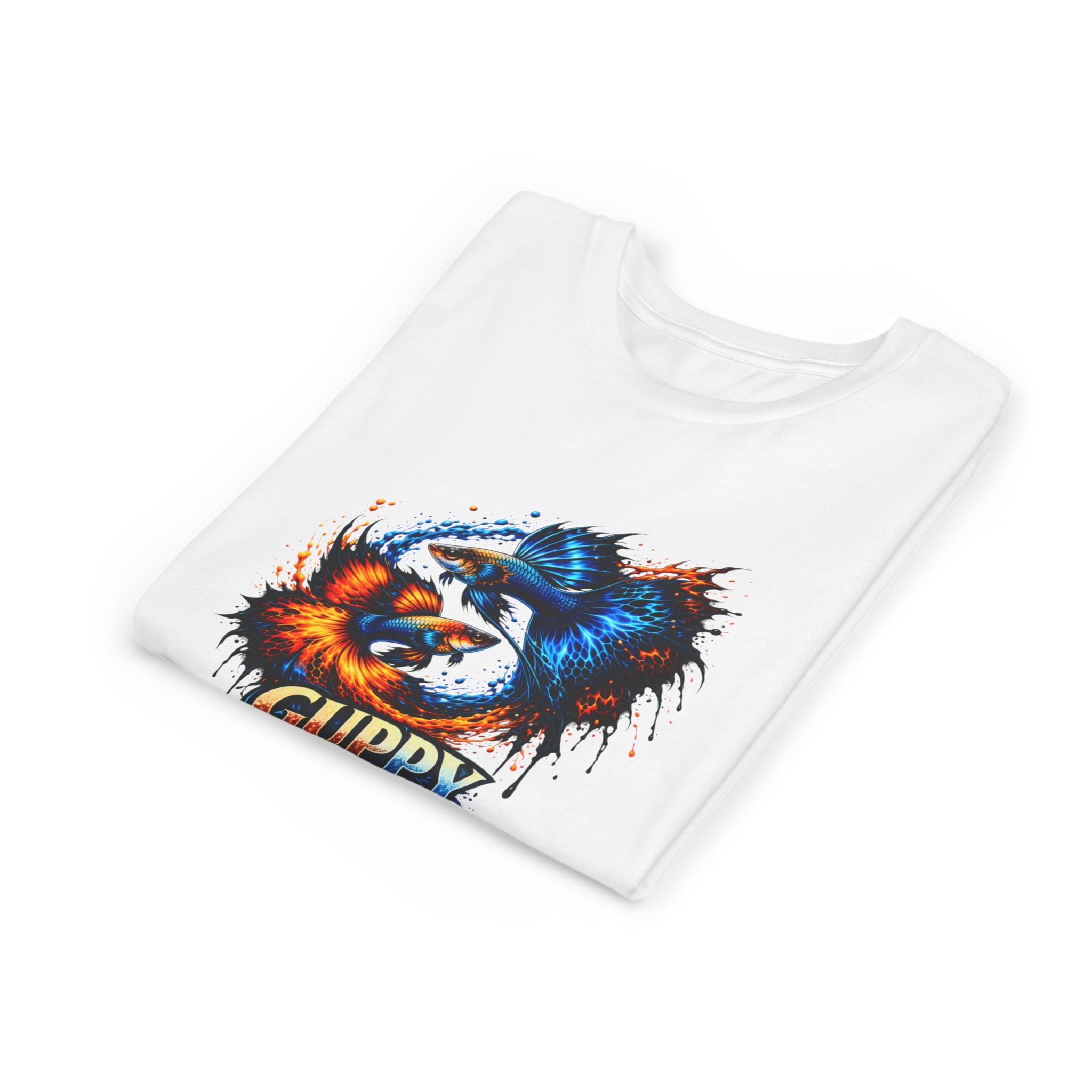 Fire & Ice Guppy – Youth "Neon Flare" Premium Tee